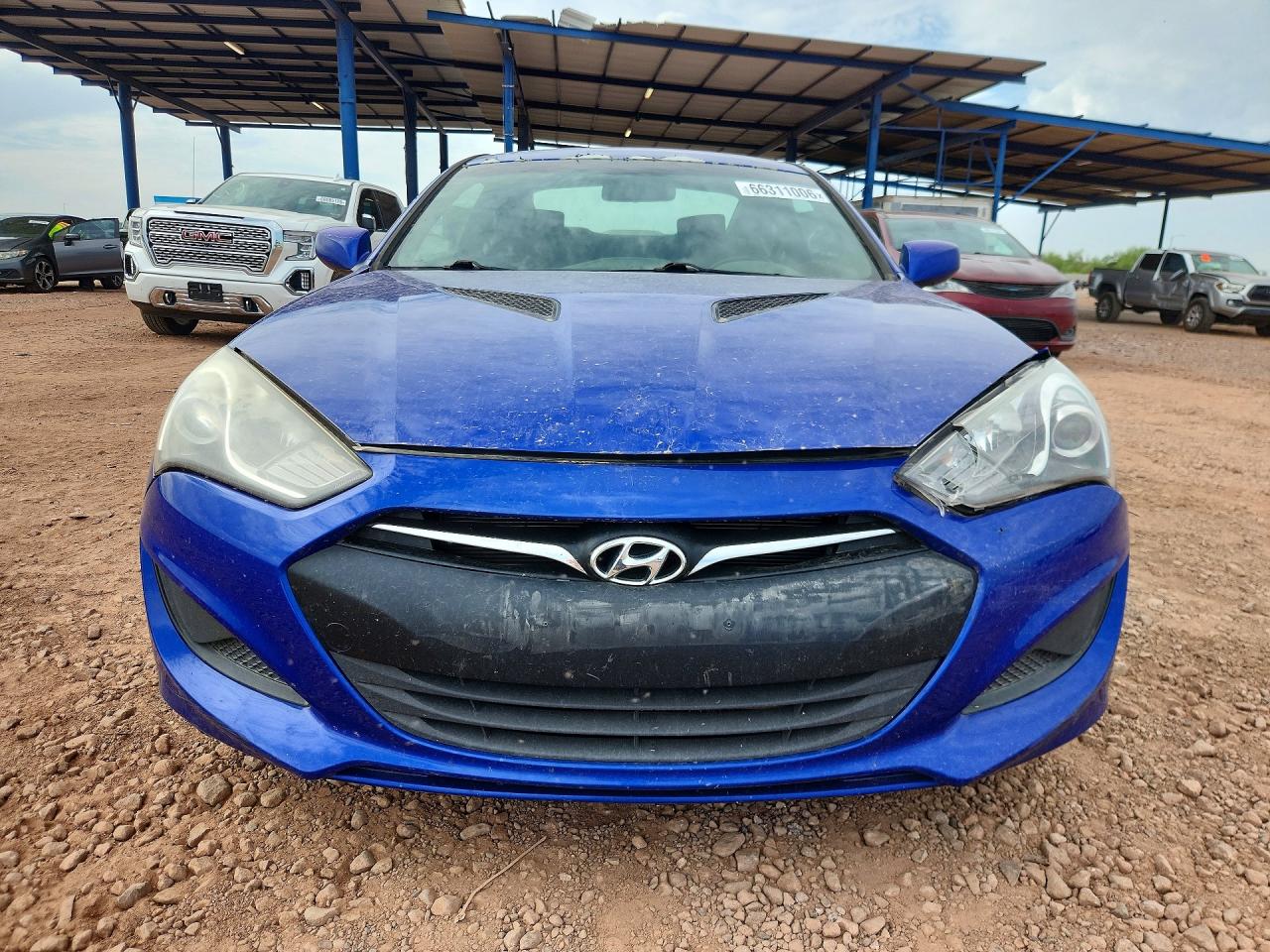 2013 Hyundai Genesis Coupe 2.0t Blue vin: KMHHT6KD6DU104497