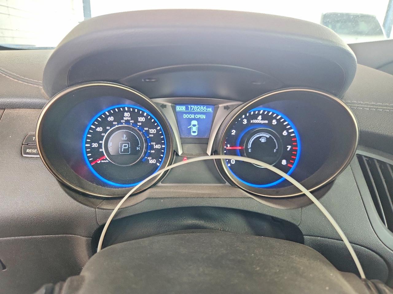 2013 Hyundai Genesis Coupe 2.0t Blue vin: KMHHT6KD6DU104497