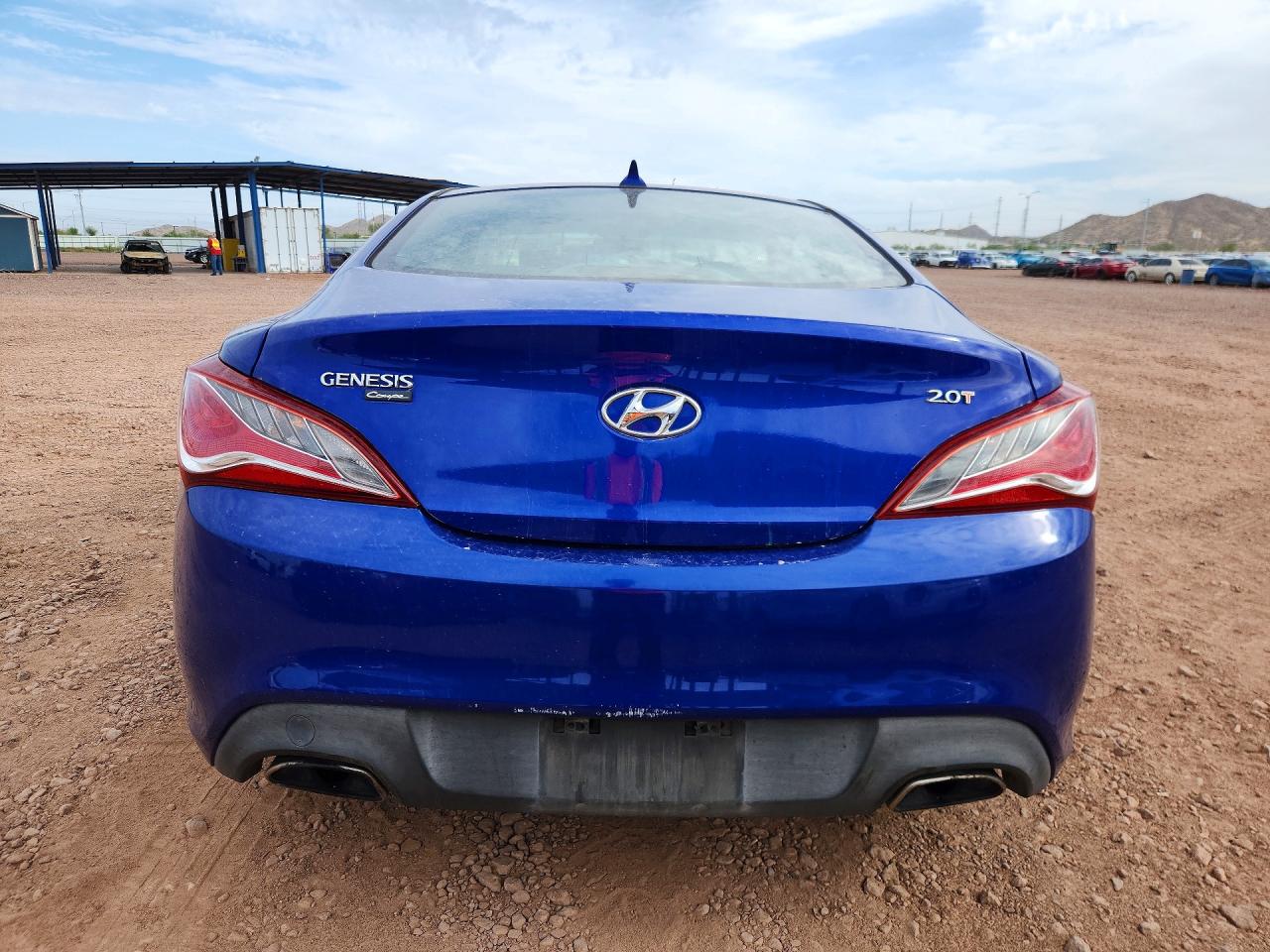 2013 Hyundai Genesis Coupe 2.0t Blue vin: KMHHT6KD6DU104497