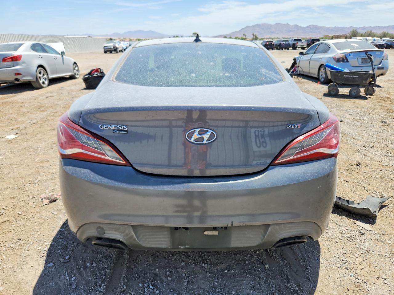 2014 Hyundai Genesis Coupe 2.0t Gray vin: KMHHT6KD6EU115601