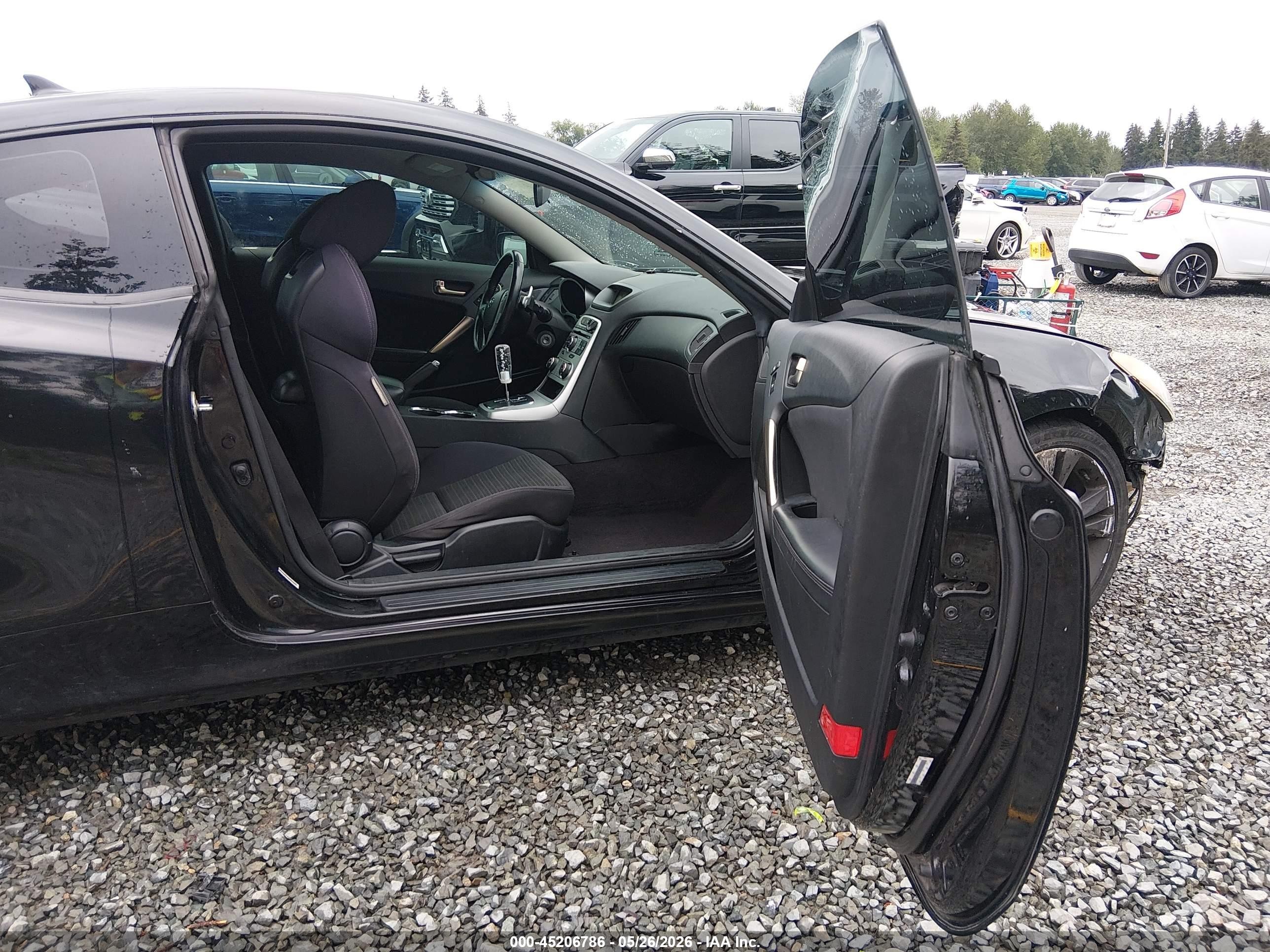 2010 Hyundai Genesis 2.0t Black vin: KMHHT6KD7AU028512