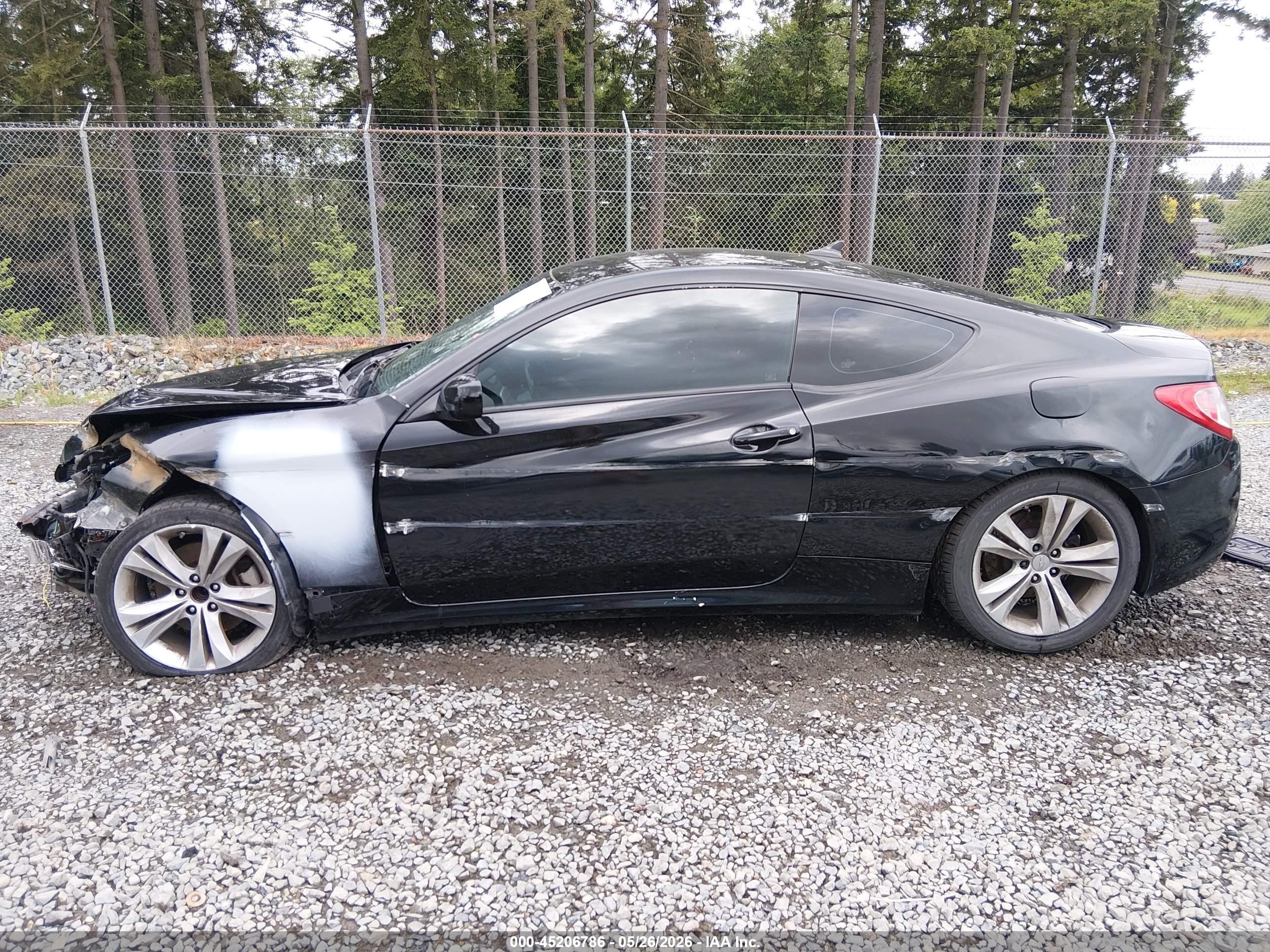 2010 Hyundai Genesis 2.0t Black vin: KMHHT6KD7AU028512
