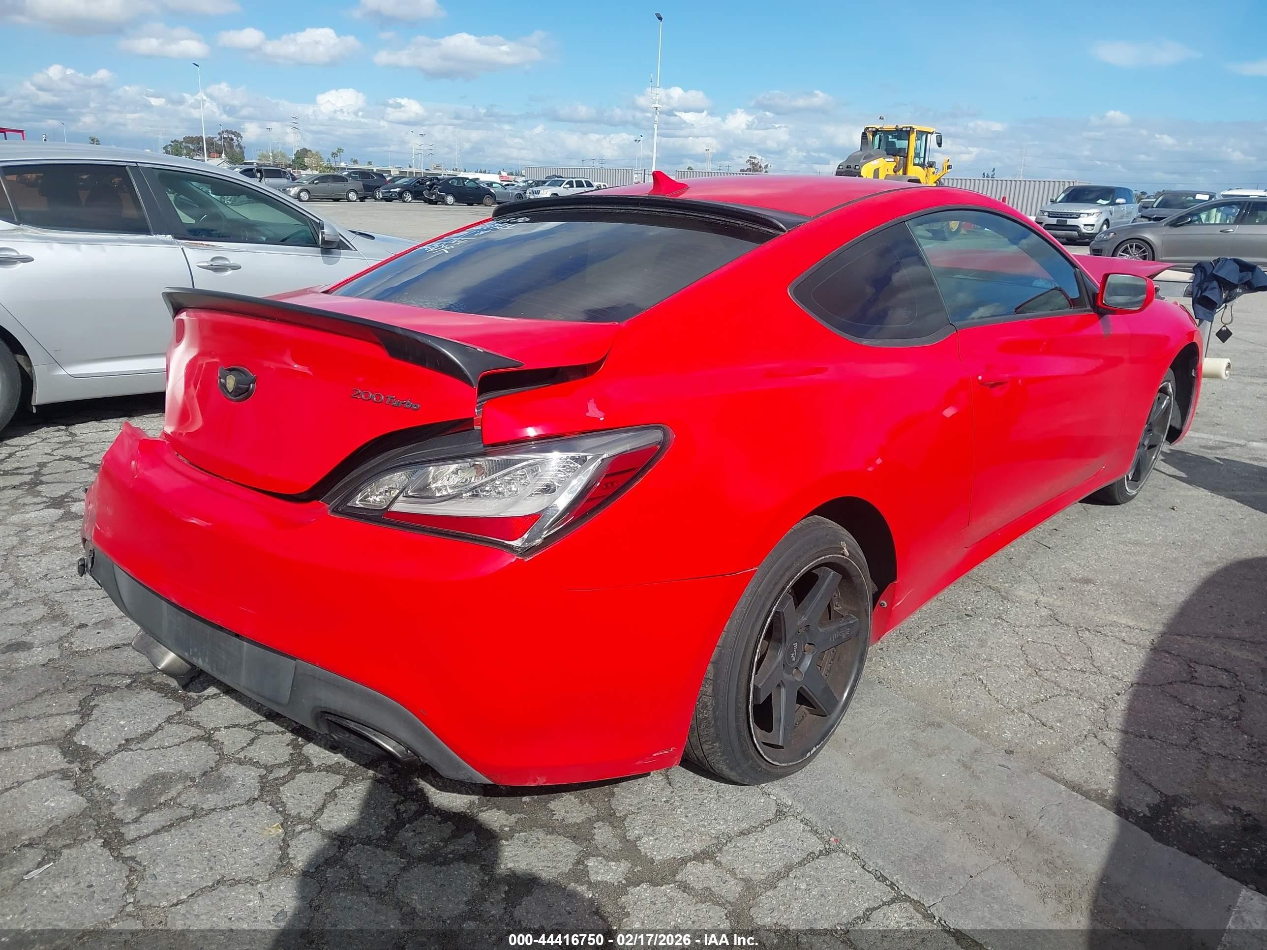 2010 Hyundai Genesis 2.0t Red vin: KMHHT6KD7AU035413