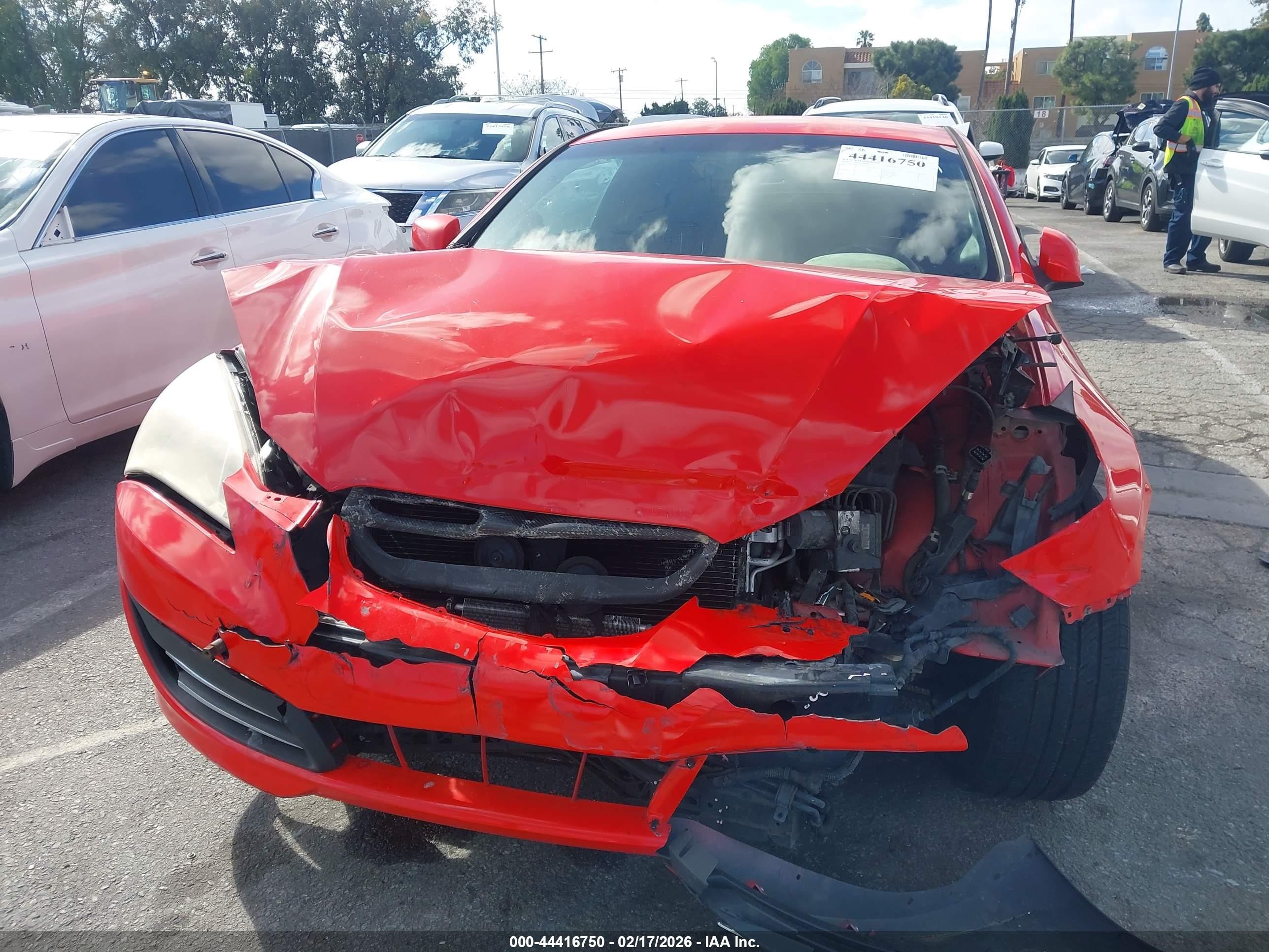 2010 Hyundai Genesis 2.0t Red vin: KMHHT6KD7AU035413
