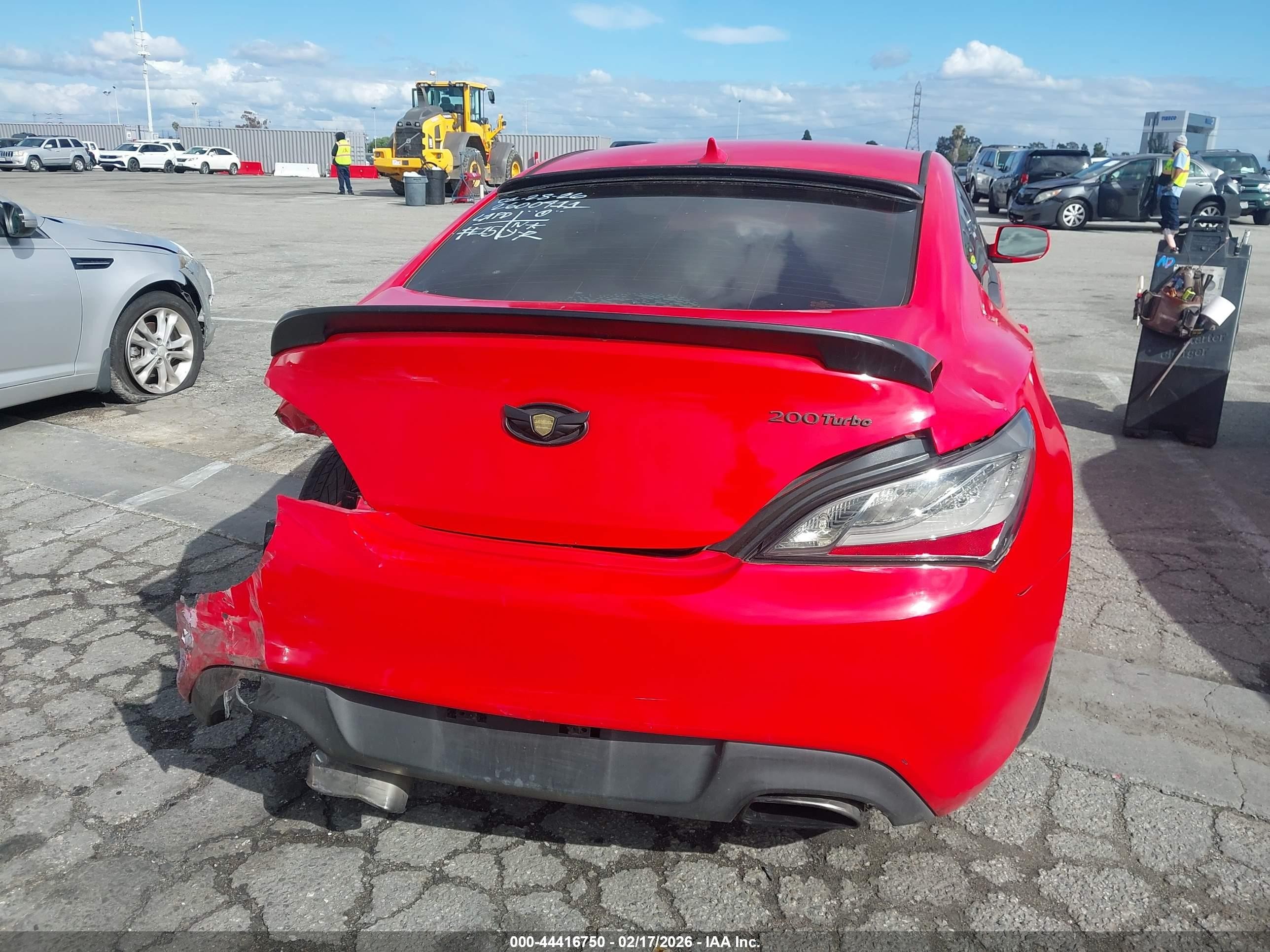 2010 Hyundai Genesis 2.0t Red vin: KMHHT6KD7AU035413