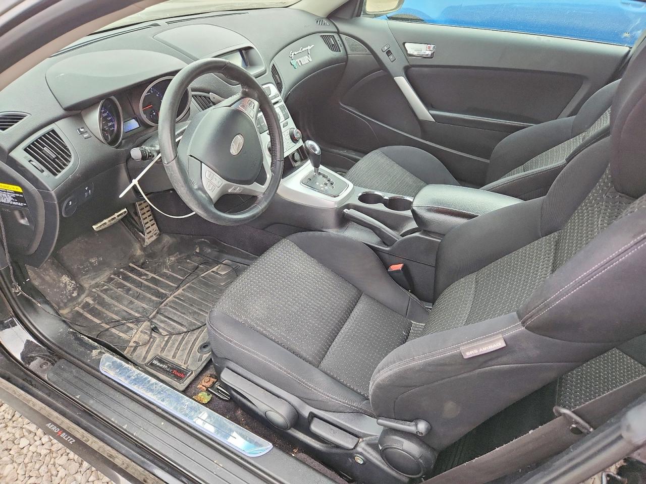 2010 Hyundai Genesis Black vin: KMHHT6KD7AU036433
