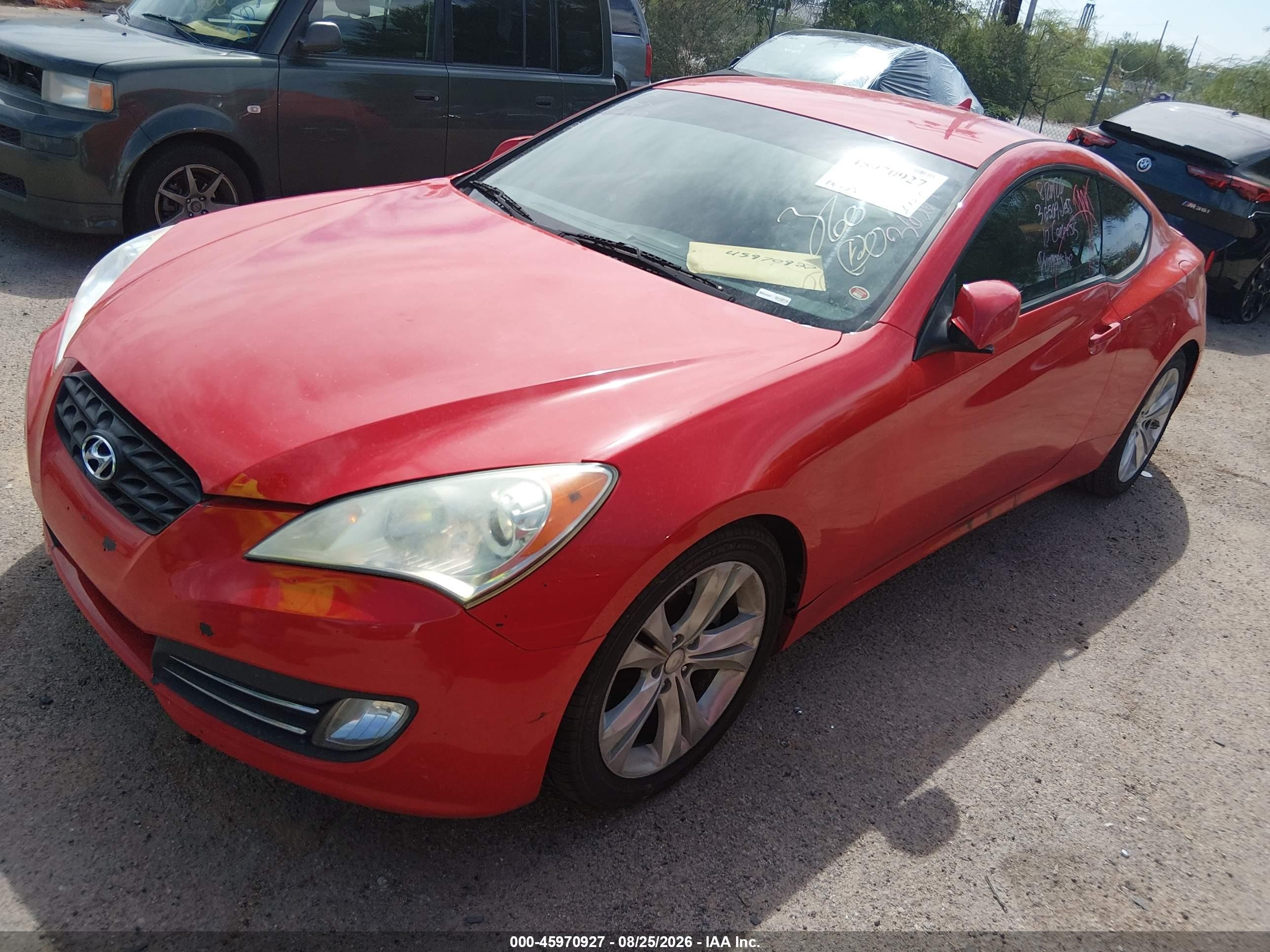 2010 Hyundai Genesis 2.0t Red vin: KMHHT6KD7AU041437