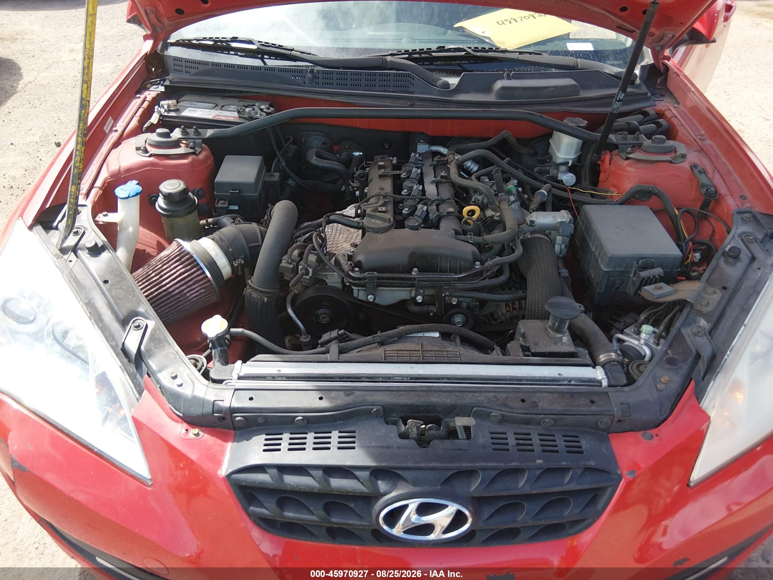 2010 Hyundai Genesis 2.0t Red vin: KMHHT6KD7AU041437