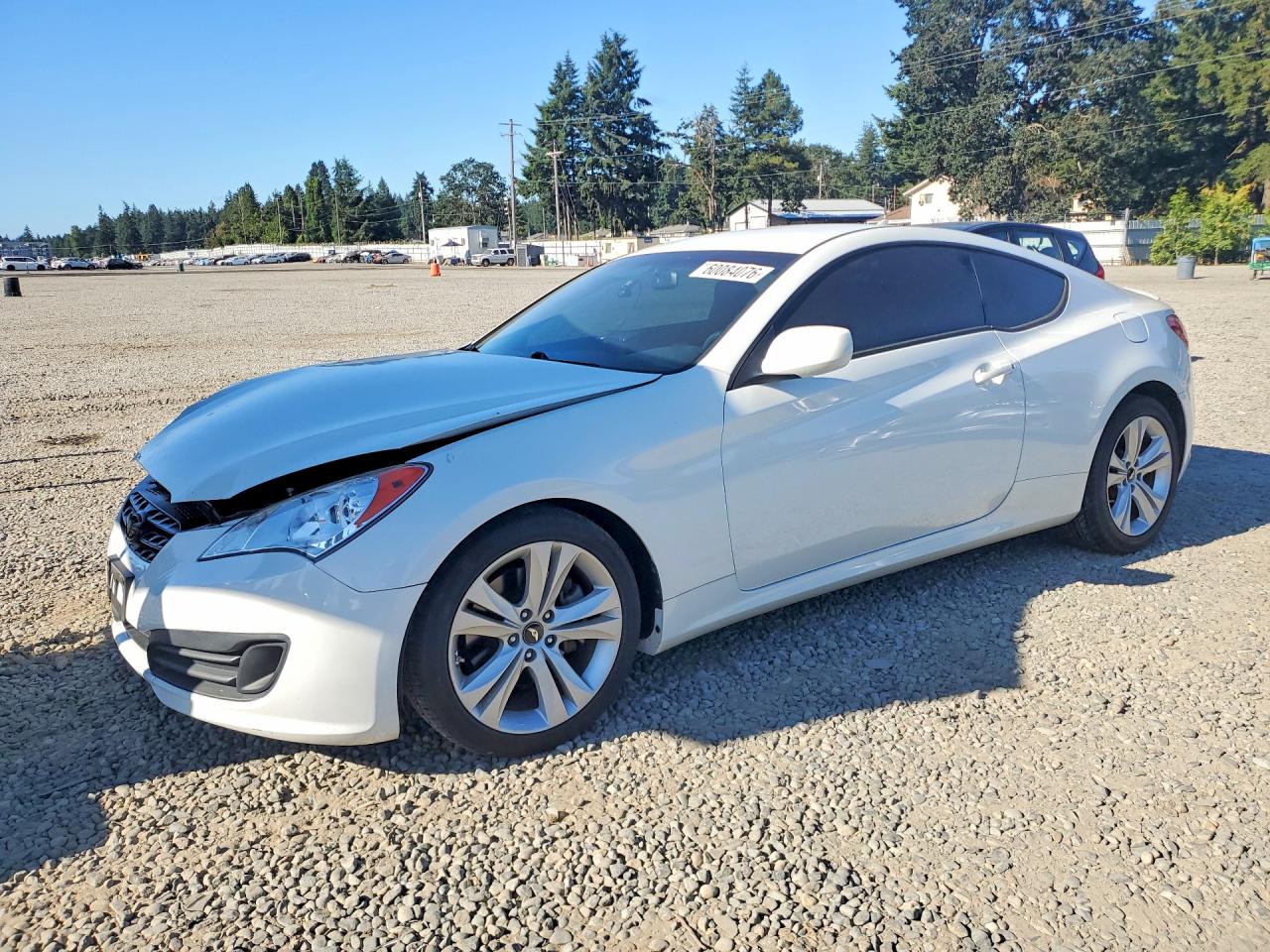 2011 Hyundai Genesis Coupe 2.0t White vin: KMHHT6KD7BU063424