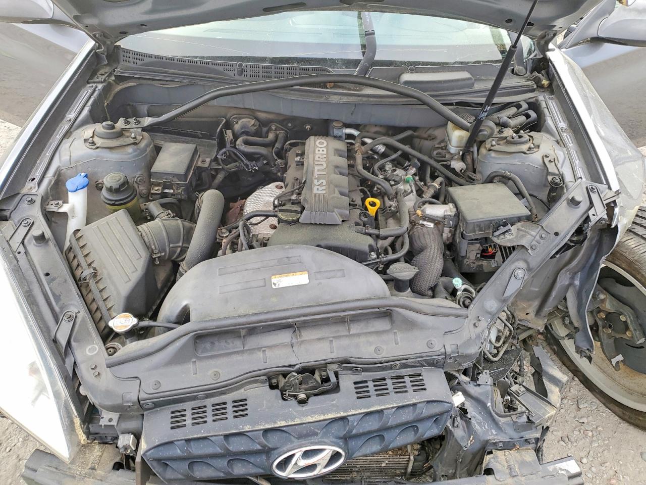 2012 Hyundai Genesis Coupe 2.0t Gray vin: KMHHT6KD7CU074554