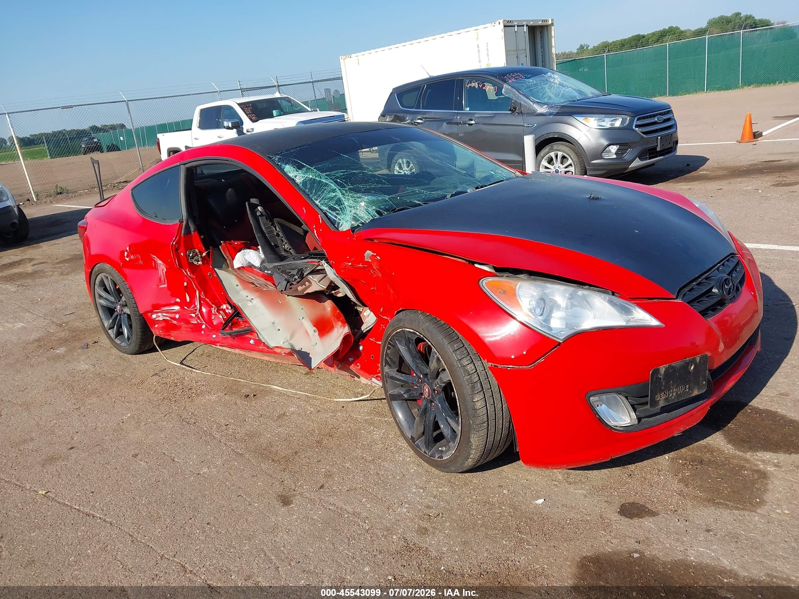 2012 Hyundai Genesis 2.0t R-spec Red vin: KMHHT6KD7CU076112