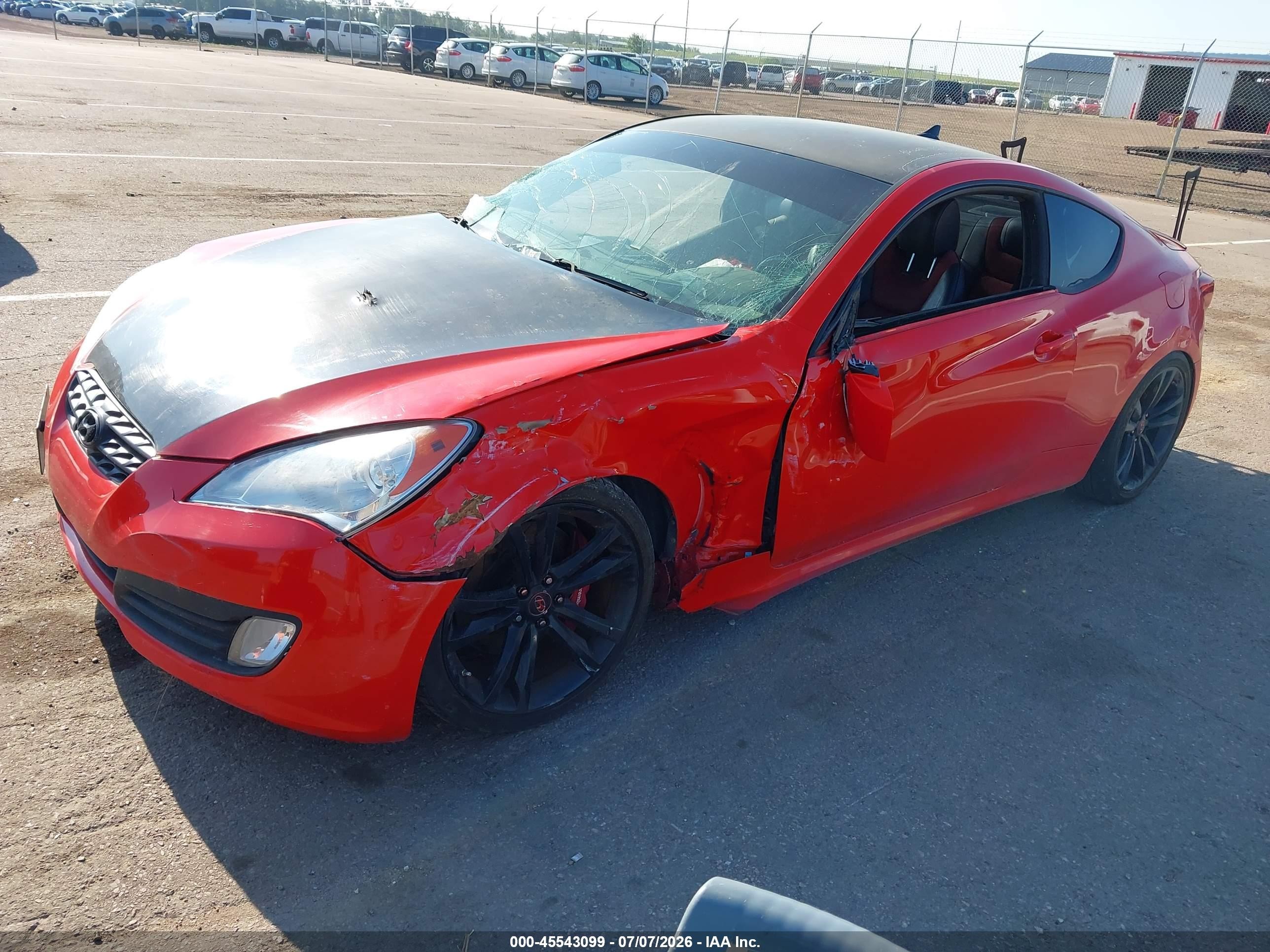 2012 Hyundai Genesis 2.0t R-spec Red vin: KMHHT6KD7CU076112