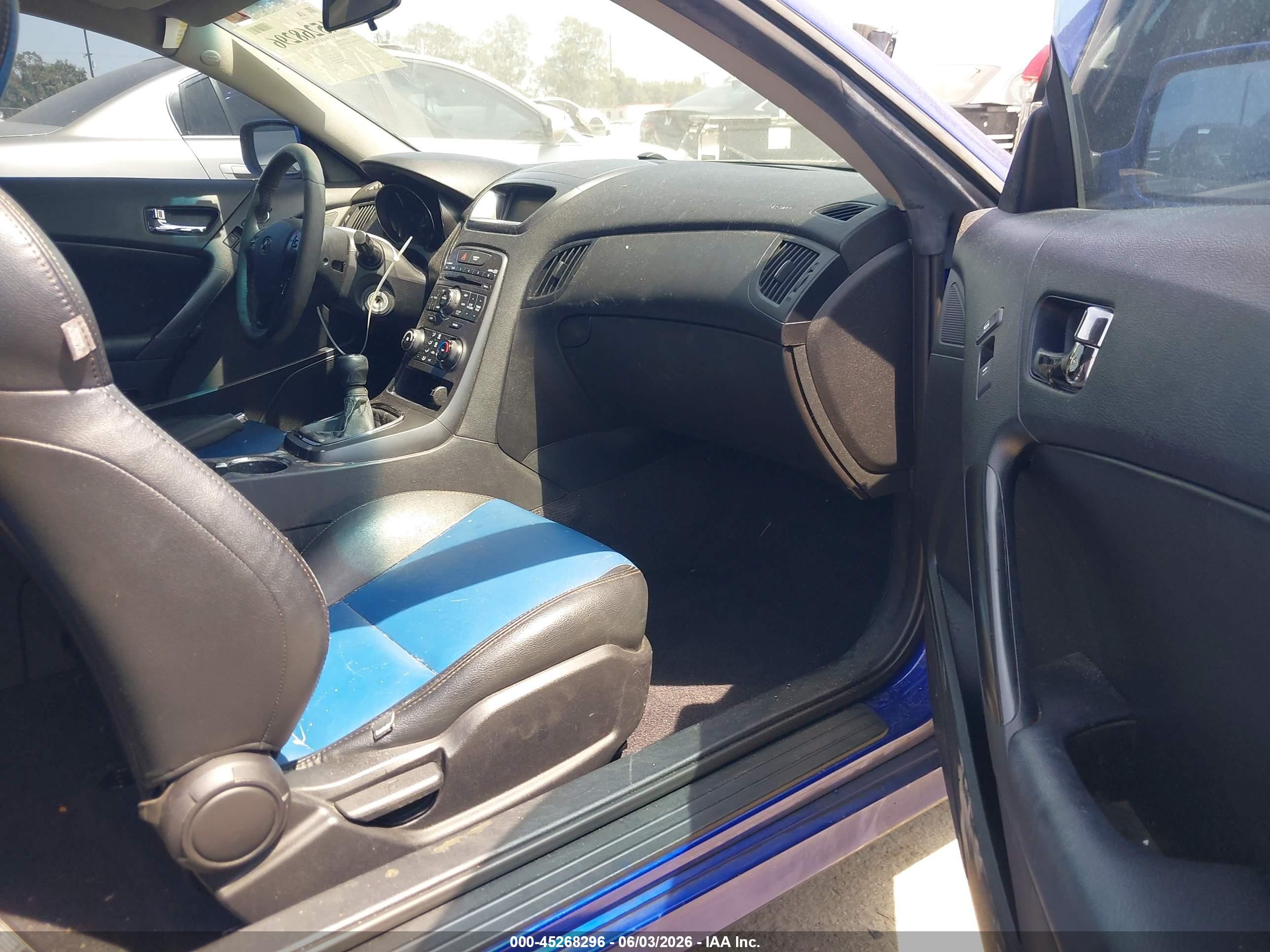 2012 Hyundai Genesis 2.0t Синий vin: KMHHT6KD7CU079169