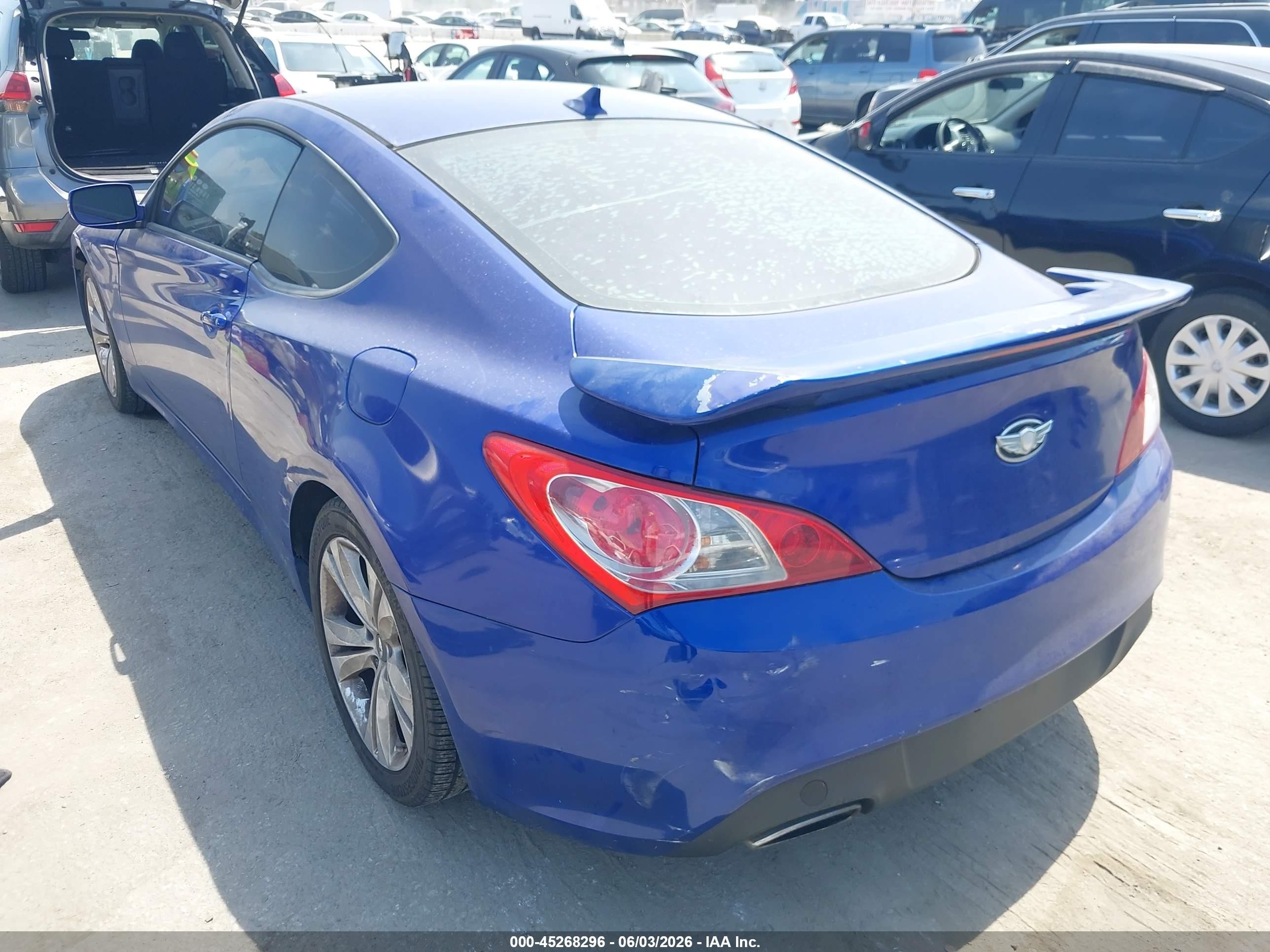 2012 Hyundai Genesis 2.0t Синий vin: KMHHT6KD7CU079169