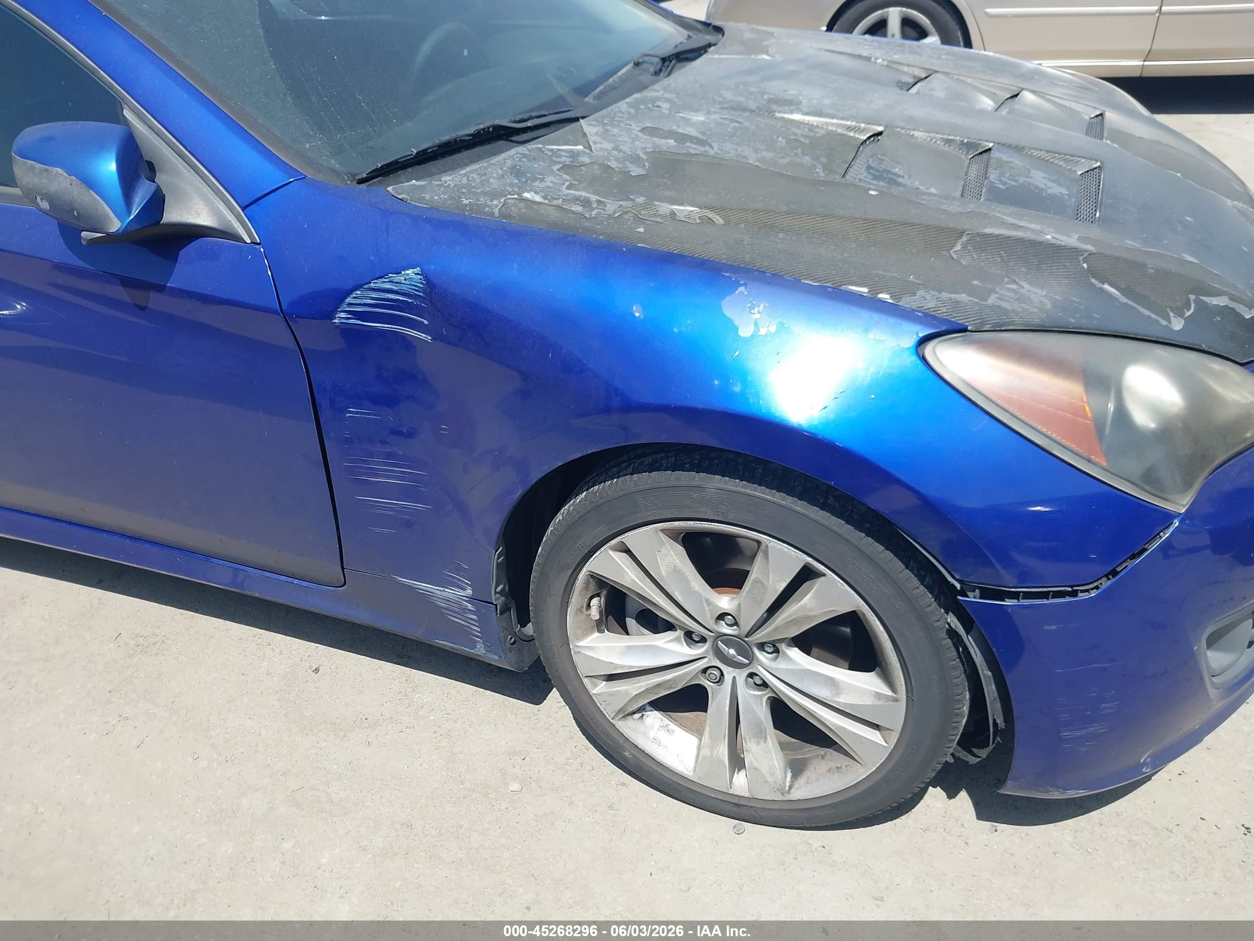 2012 Hyundai Genesis 2.0t Синий vin: KMHHT6KD7CU079169