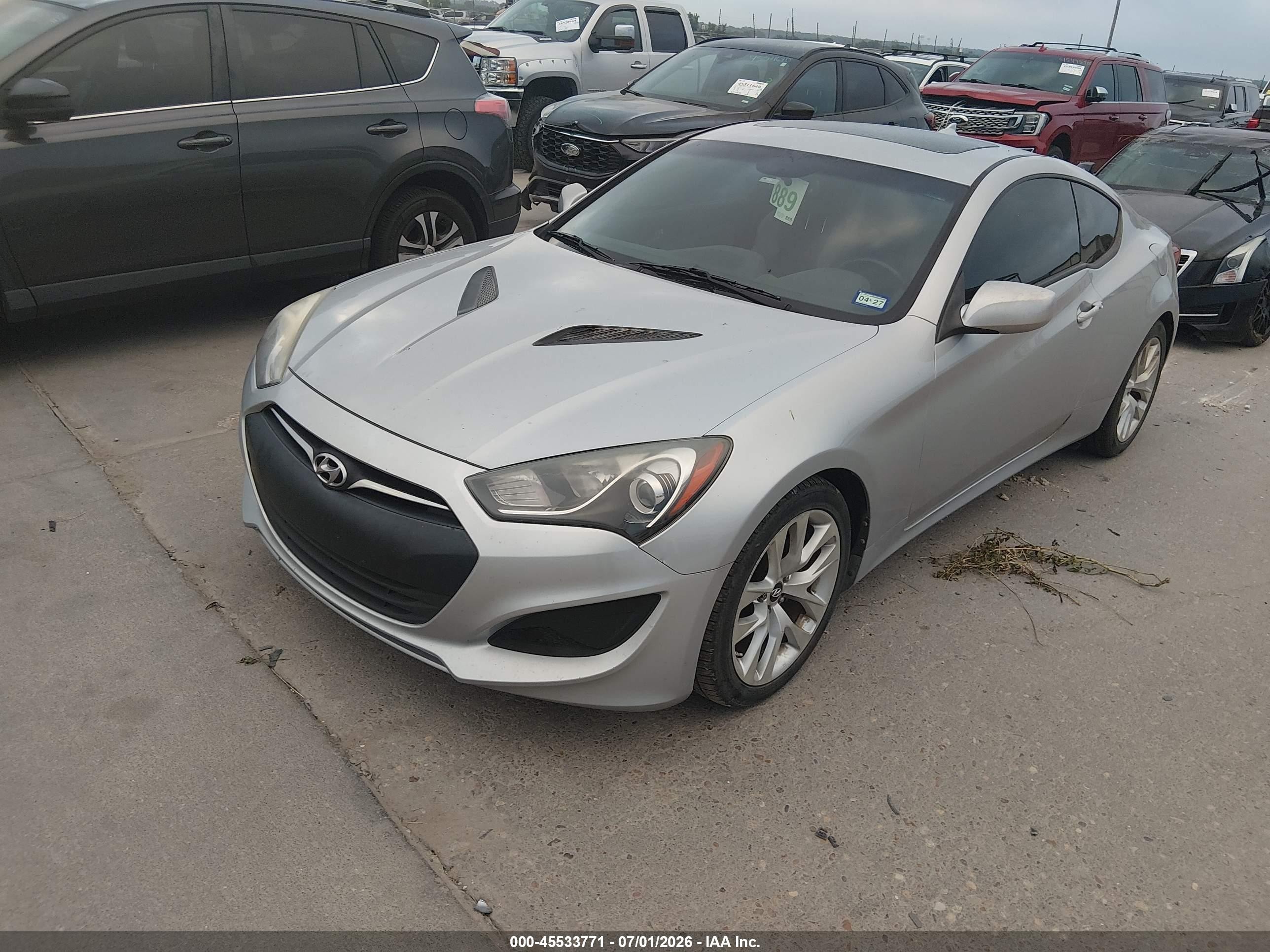 2013 Hyundai Genesis 2.0t Premium Silver vin: KMHHT6KD7DU083868