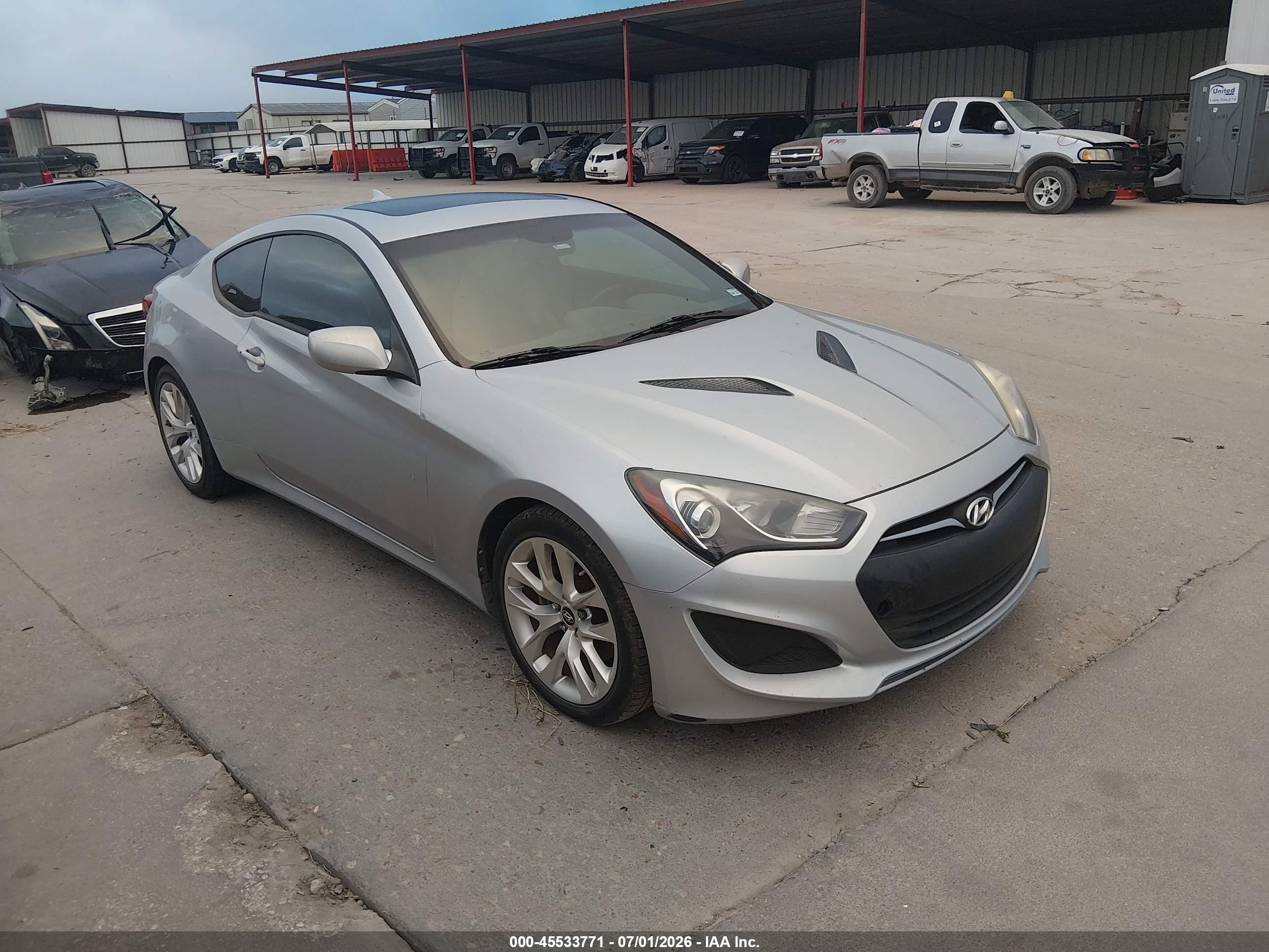 2013 Hyundai Genesis 2.0t Premium Silver vin: KMHHT6KD7DU083868
