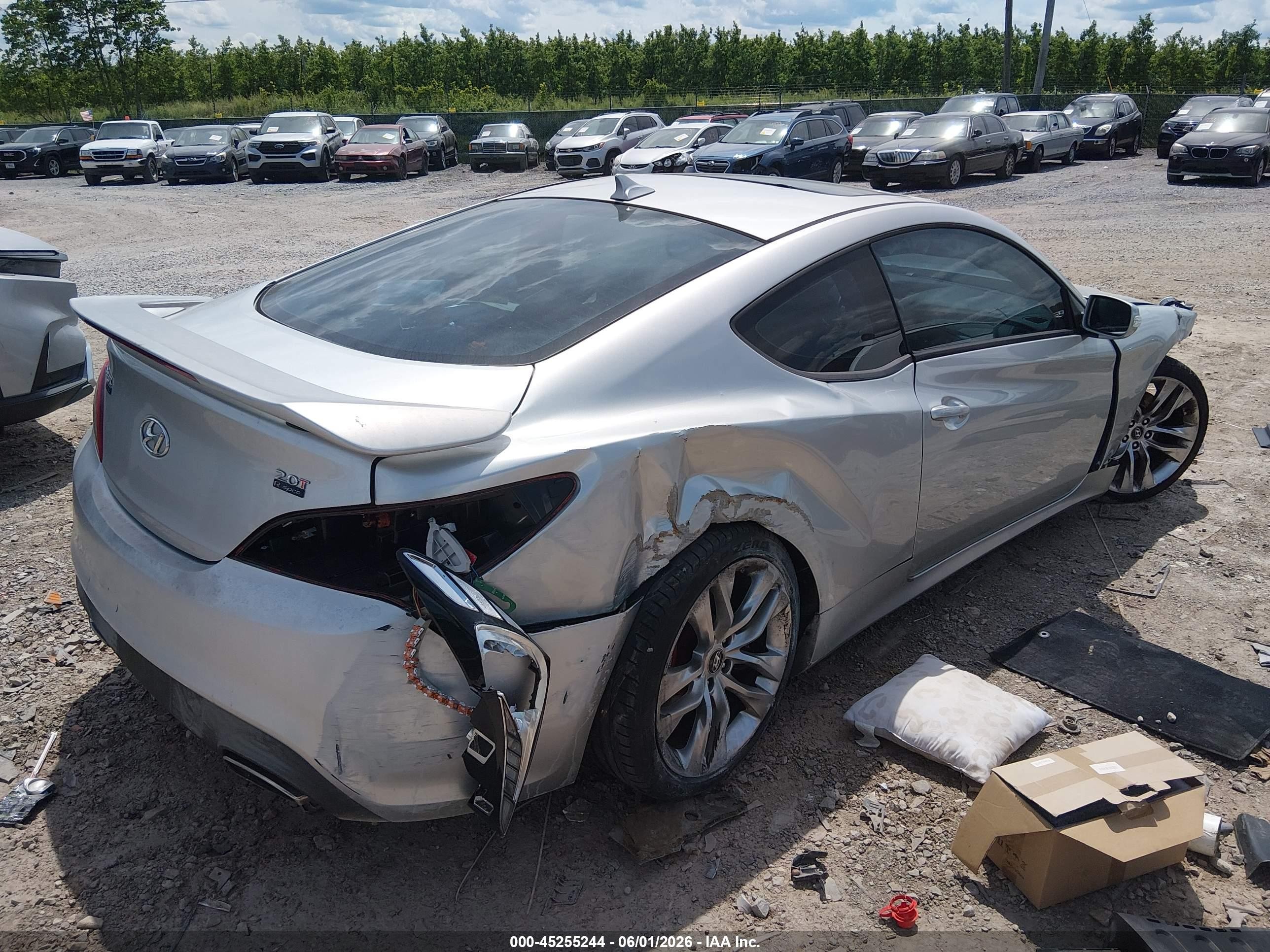 2013 Hyundai Genesis 2.0t/2.0t Premium/2.0t R-spec Серебряный vin: KMHHT6KD7DU093610