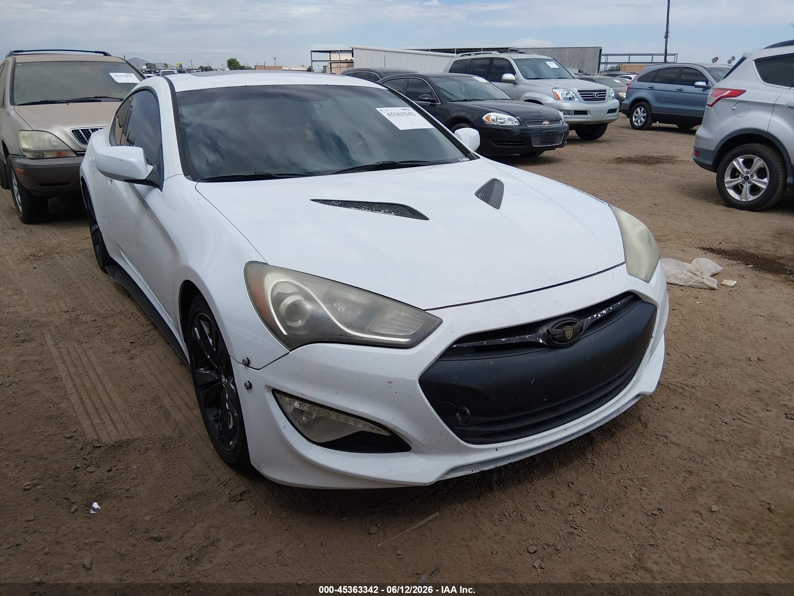 2013 Hyundai Genesis 2.0t Premium White vin: KMHHT6KD7DU110633