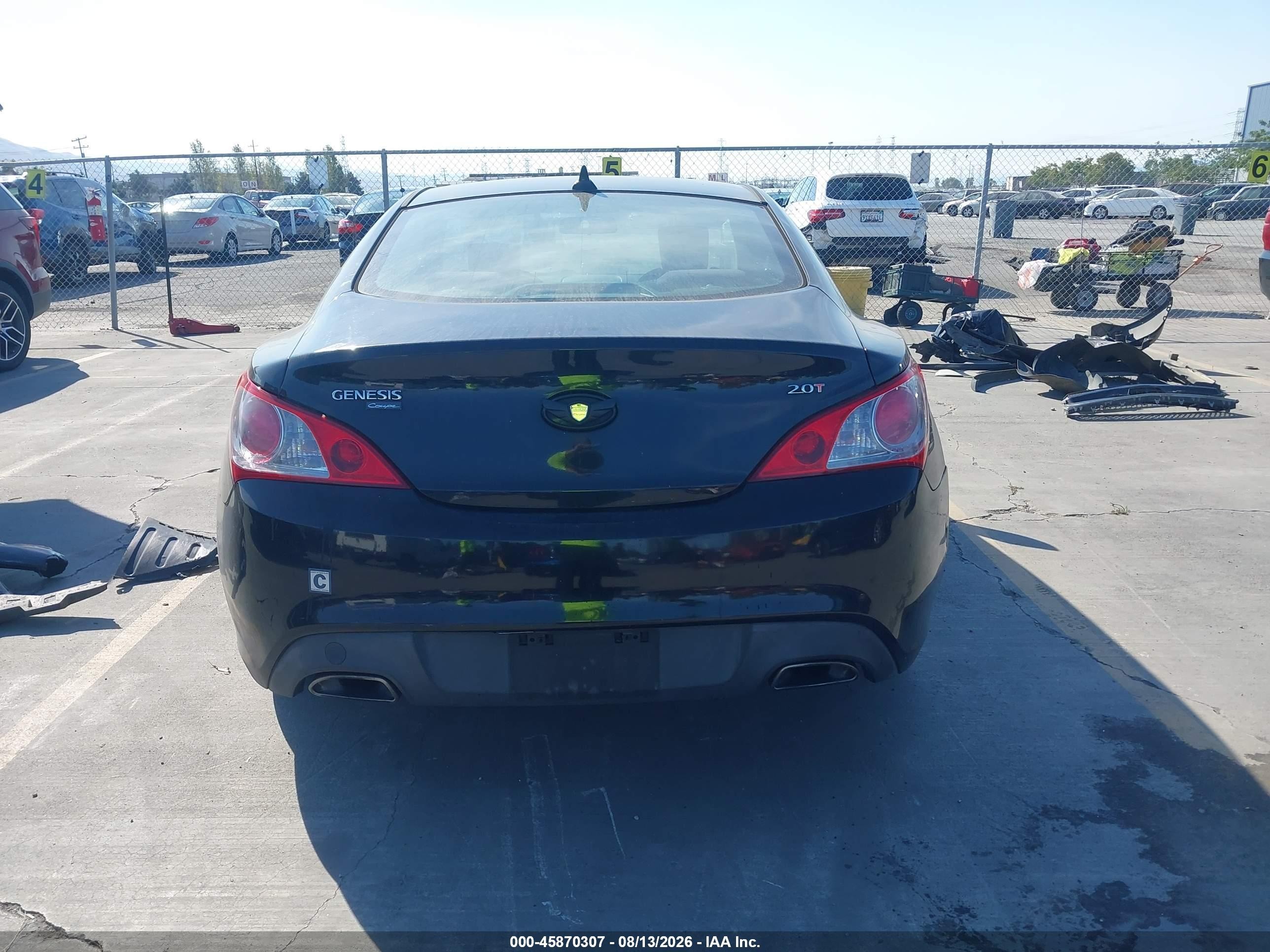 2011 Hyundai Genesis 2.0t Черный vin: KMHHT6KD8BU056577