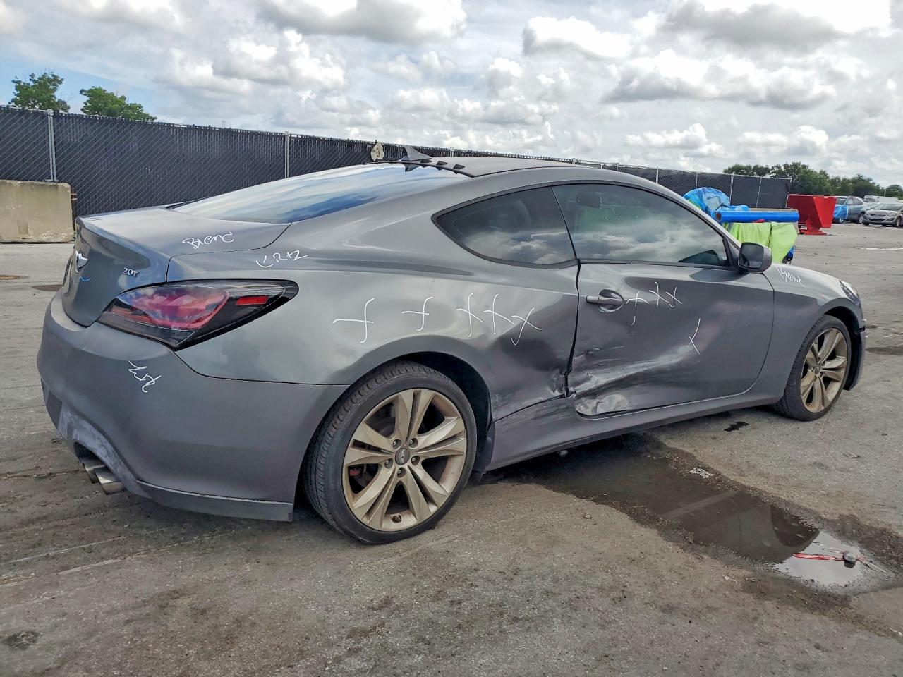 2011 Hyundai Genesis Coupe 2.0t Gray vin: KMHHT6KD8BU064792