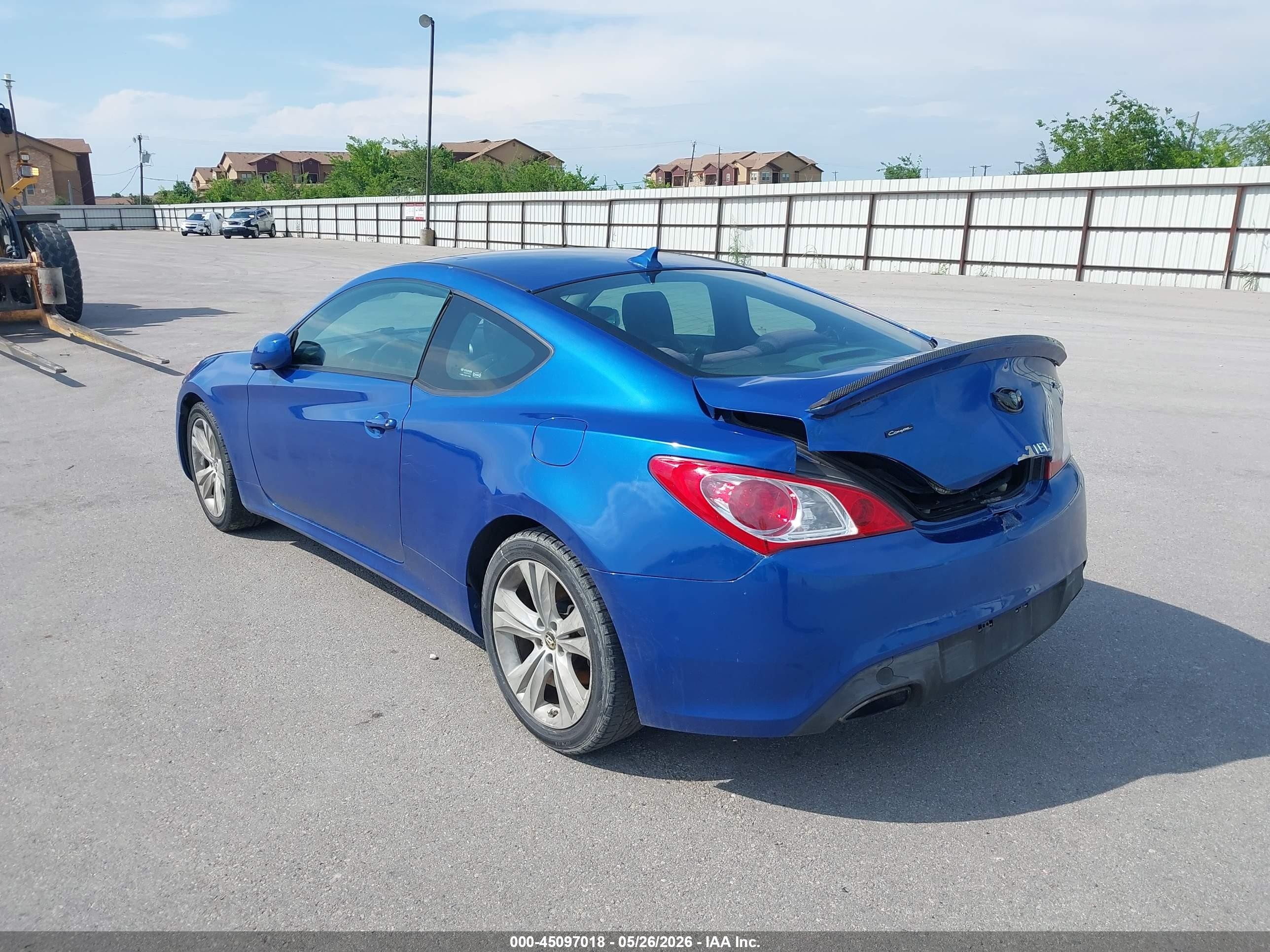 2012 Hyundai Genesis 2.0t Blue vin: KMHHT6KD8CU065880