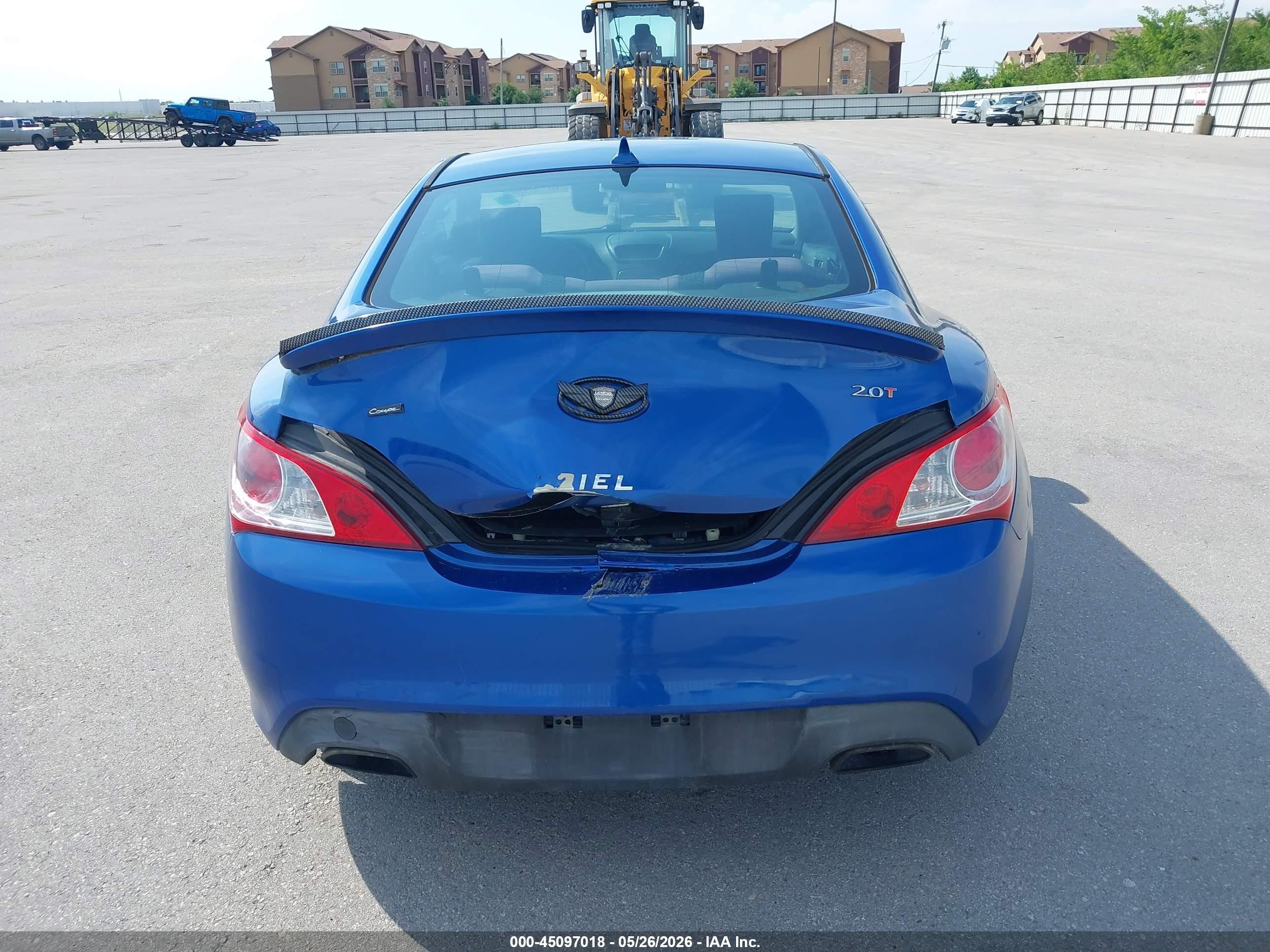 2012 Hyundai Genesis 2.0t Blue vin: KMHHT6KD8CU065880