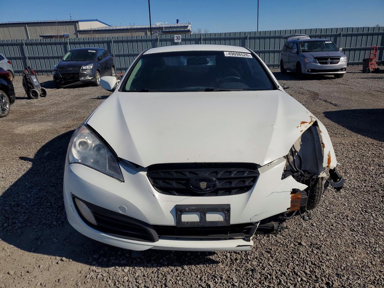 2012 Hyundai Genesis Coupe 2.0t White vin: KMHHT6KD8CU066625