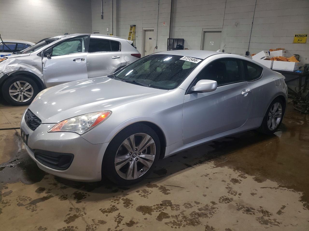 2012 Hyundai Genesis Coupe 2.0t Silver vin: KMHHT6KD8CU067466