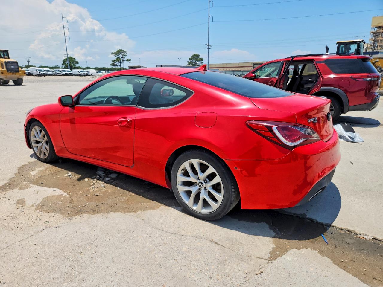 2013 Hyundai Genesis Coupe 2.0t Red vin: KMHHT6KD8DU090165