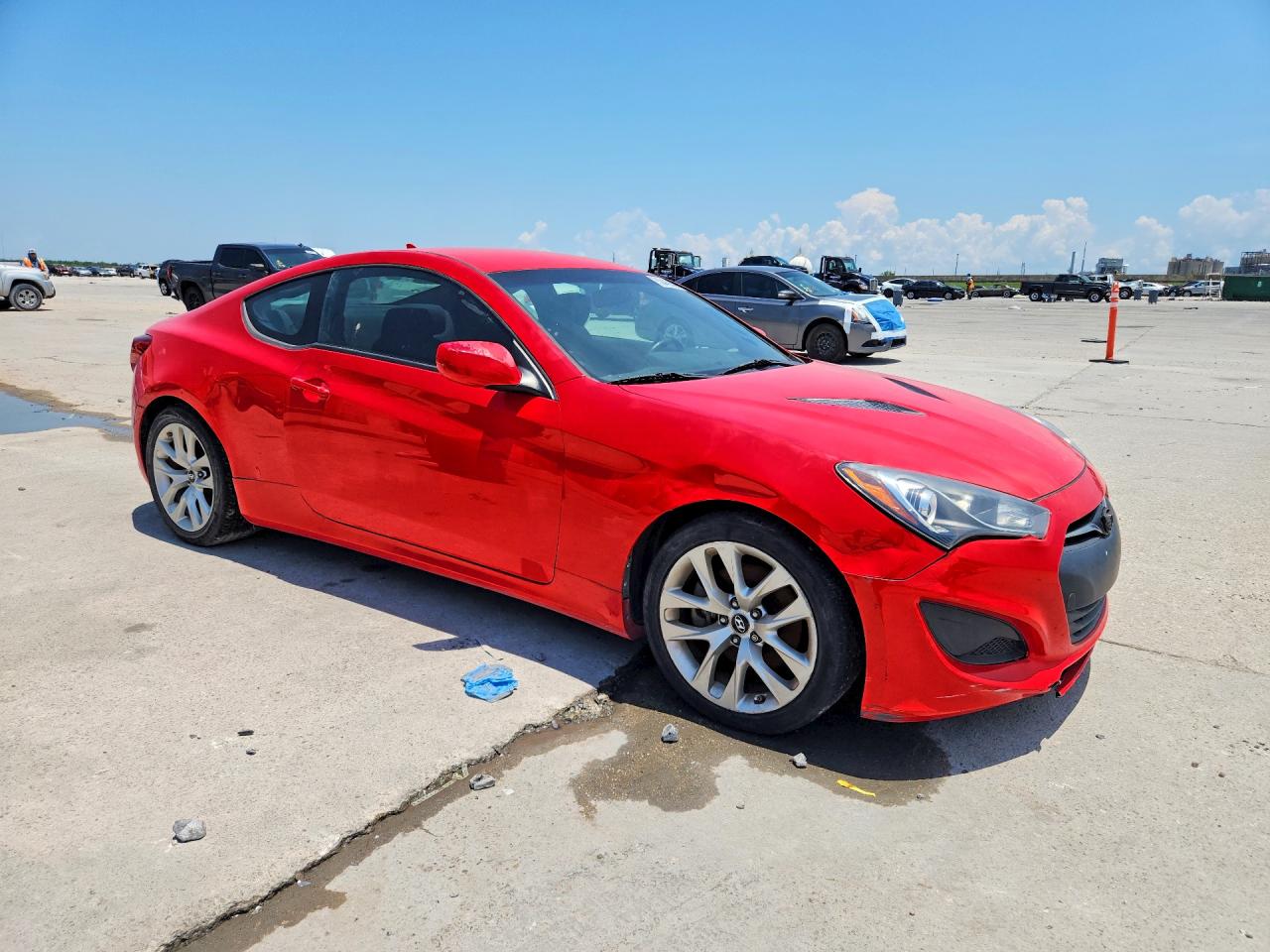 2013 Hyundai Genesis Coupe 2.0t Red vin: KMHHT6KD8DU090165