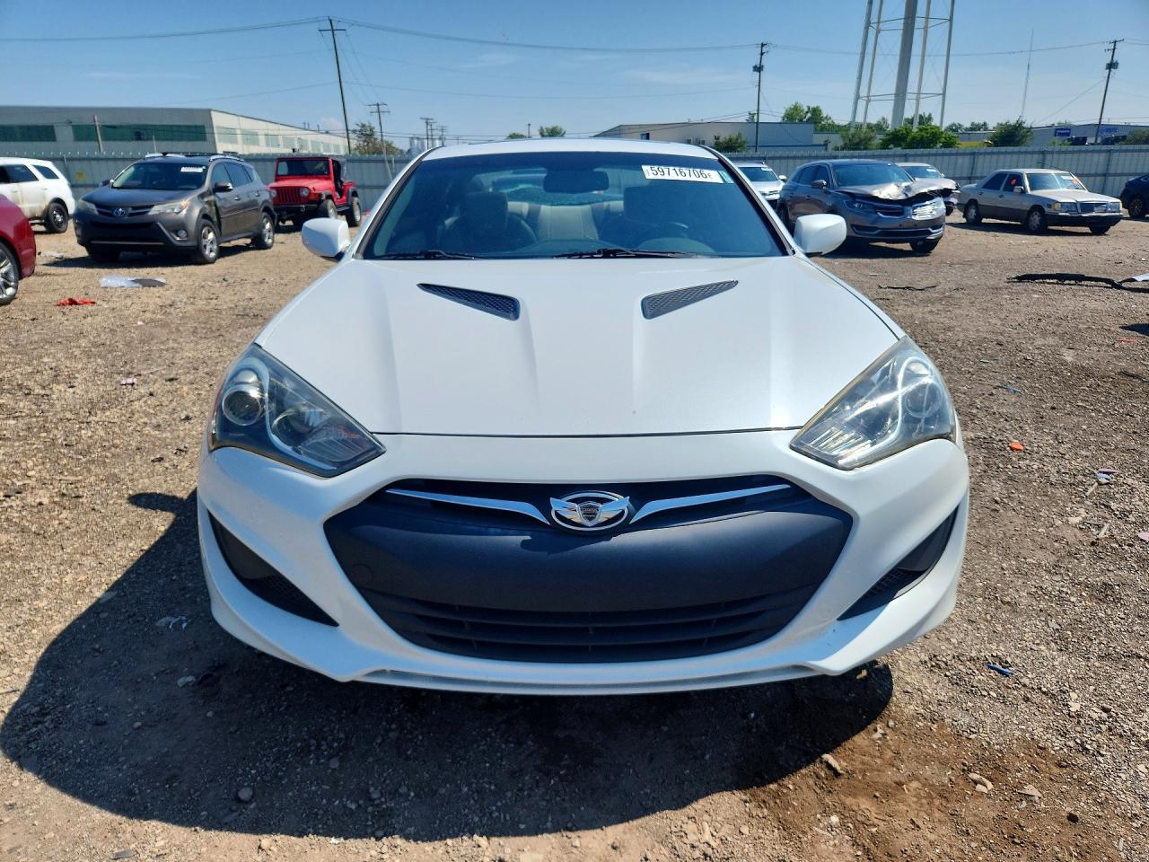 2013 Hyundai Genesis Coupe 2.0t White vin: KMHHT6KD8DU092059