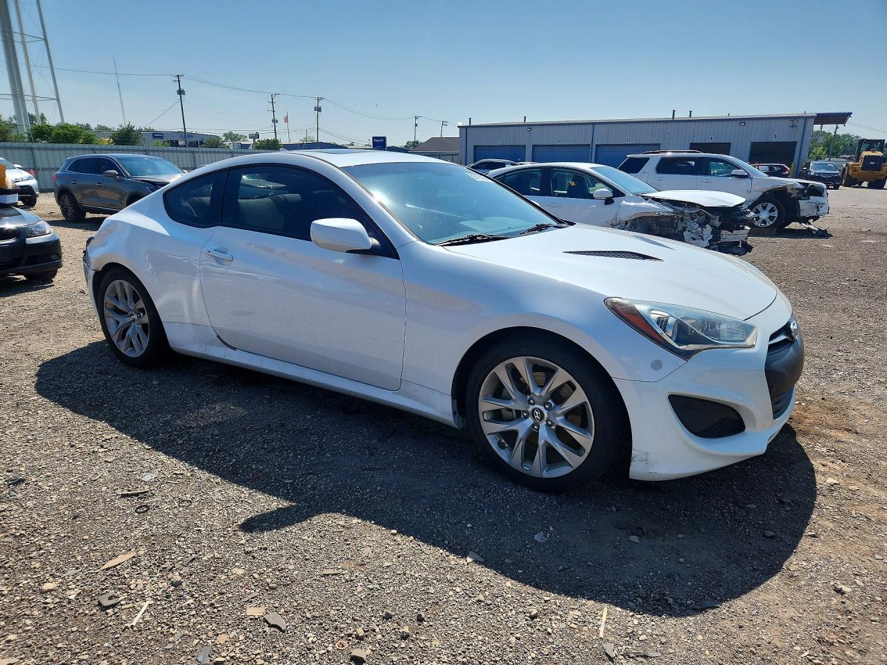2013 Hyundai Genesis Coupe 2.0t White vin: KMHHT6KD8DU092059