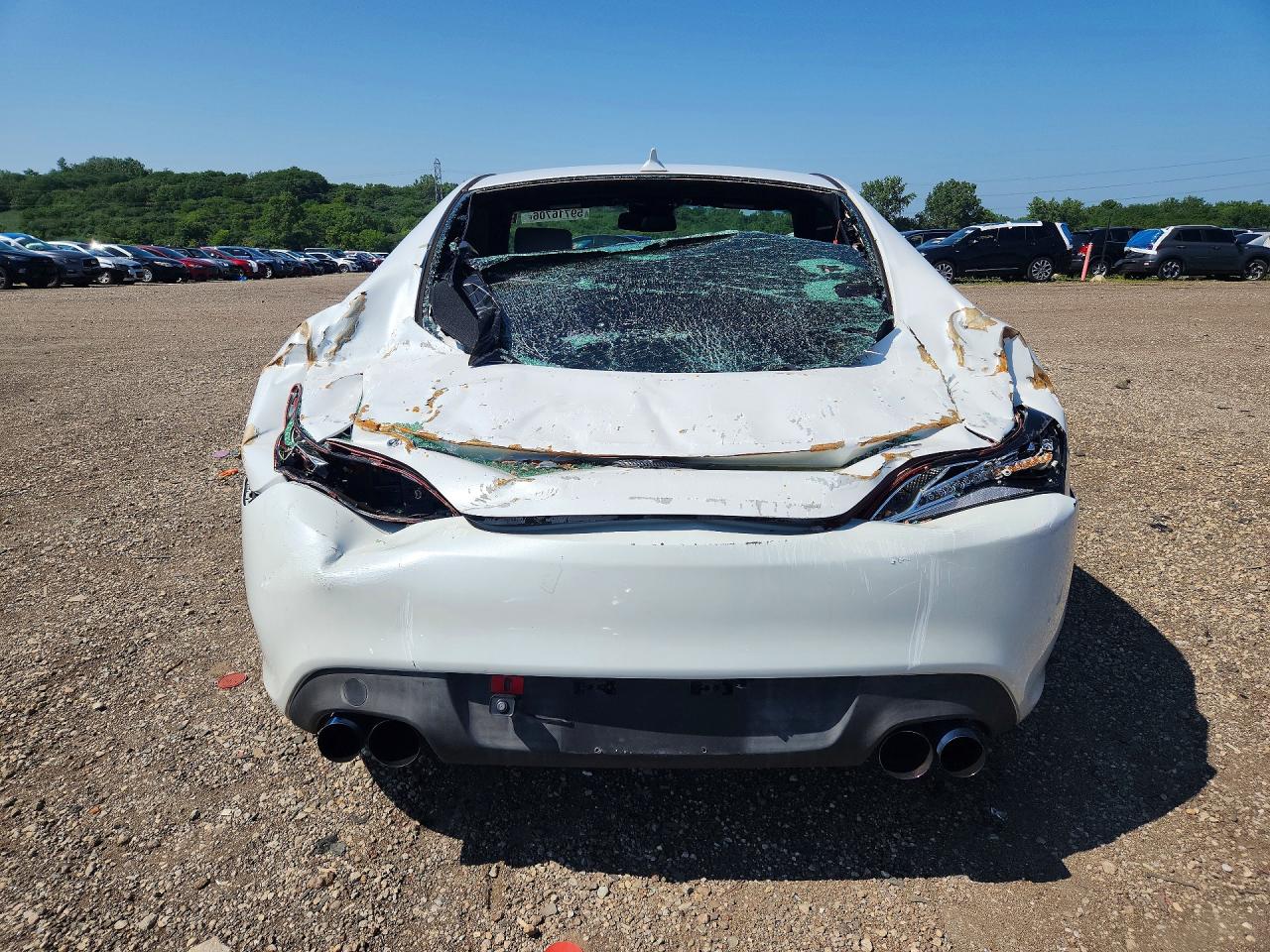 2013 Hyundai Genesis Coupe 2.0t White vin: KMHHT6KD8DU092059