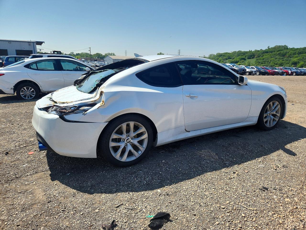 2013 Hyundai Genesis Coupe 2.0t White vin: KMHHT6KD8DU092059