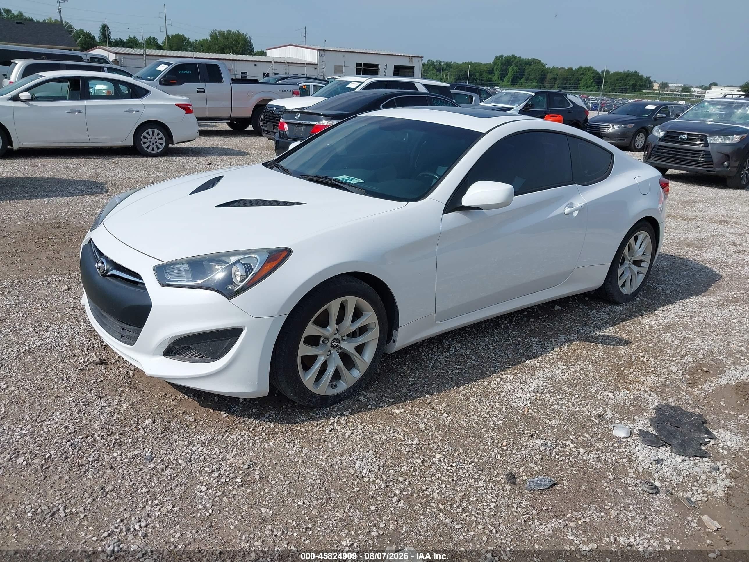 2013 Hyundai Genesis 2.0t Premium White vin: KMHHT6KD8DU111502