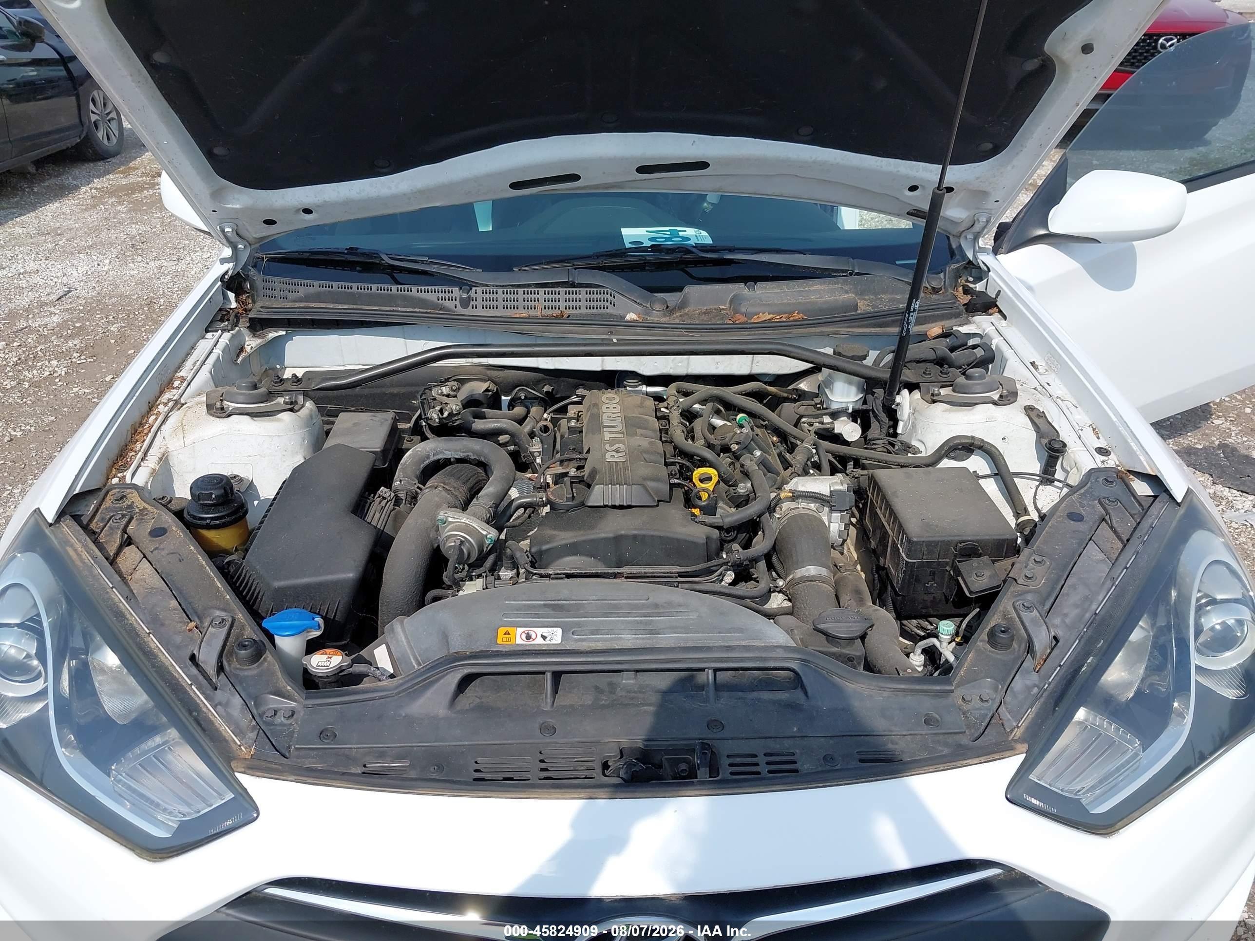 2013 Hyundai Genesis 2.0t Premium White vin: KMHHT6KD8DU111502