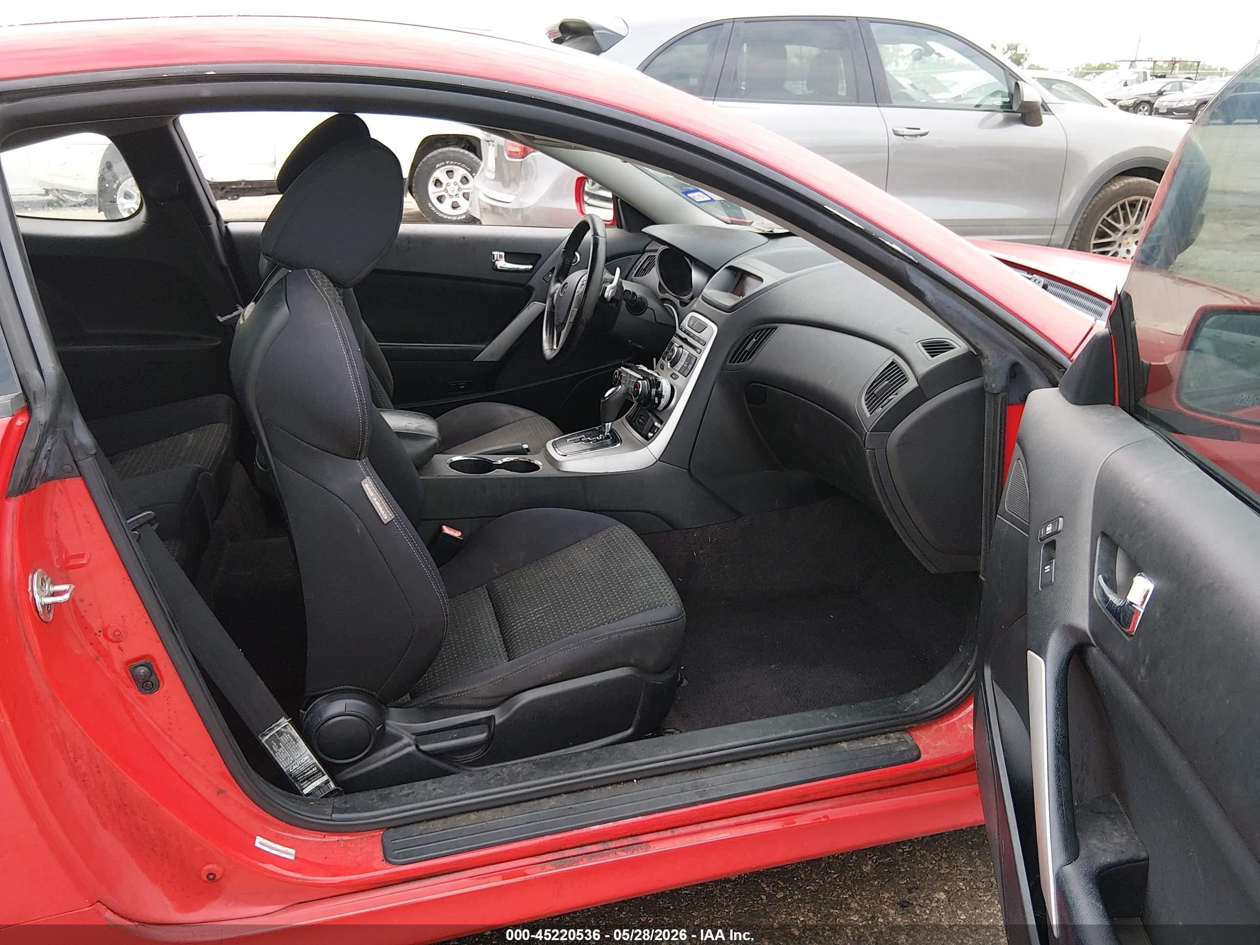 2010 Hyundai Genesis 2.0t Premium Red vin: KMHHT6KD9AU003725