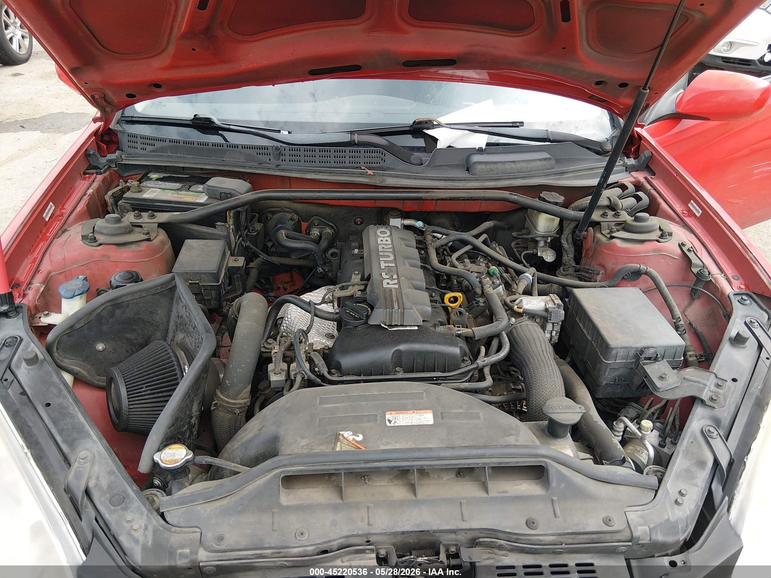 2010 Hyundai Genesis 2.0t Premium Red vin: KMHHT6KD9AU003725