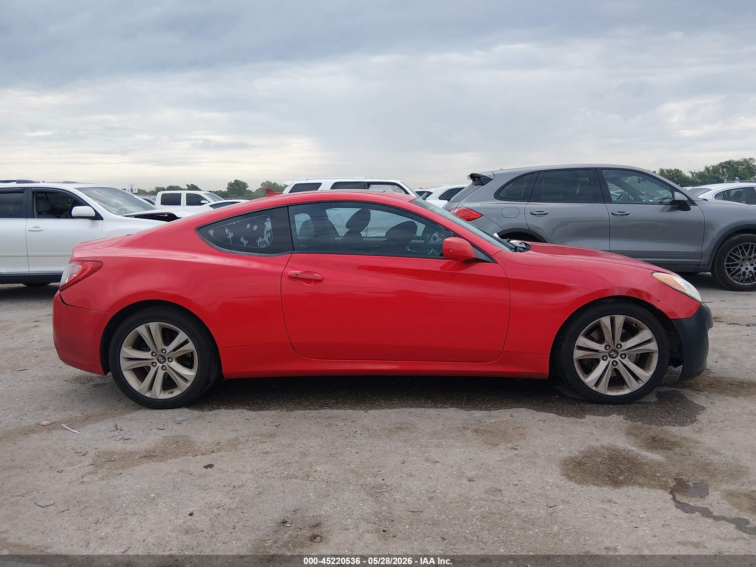 2010 Hyundai Genesis 2.0t Premium Red vin: KMHHT6KD9AU003725