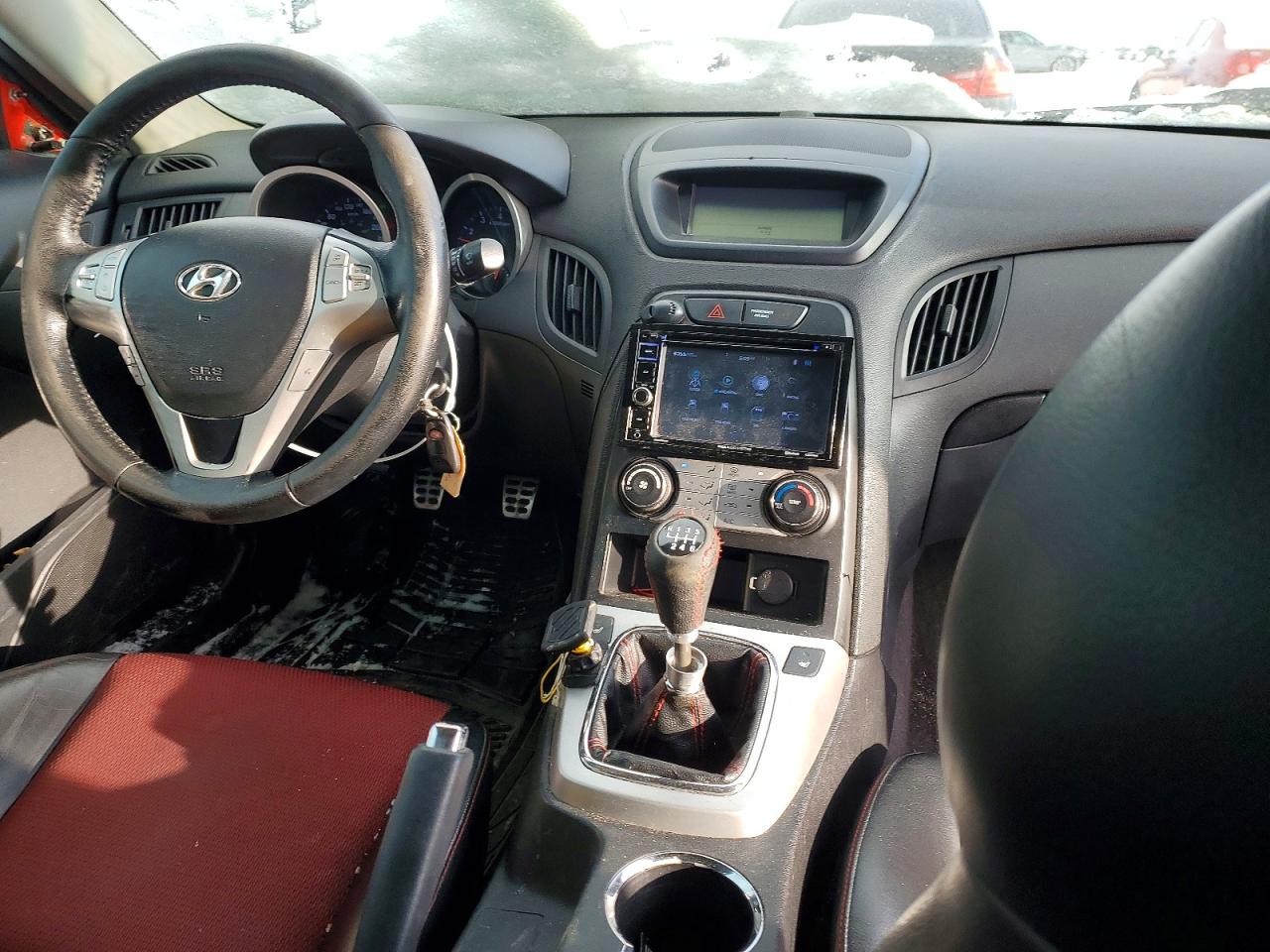2010 Hyundai Genesis Coupe 2.0t Красный vin: KMHHT6KD9AU027104