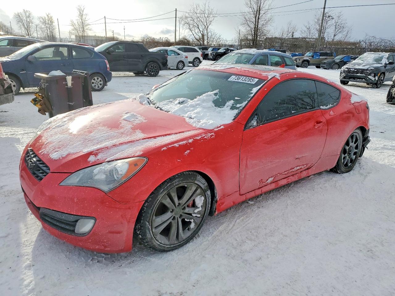 2010 Hyundai Genesis Coupe 2.0t Red vin: KMHHT6KD9AU027104