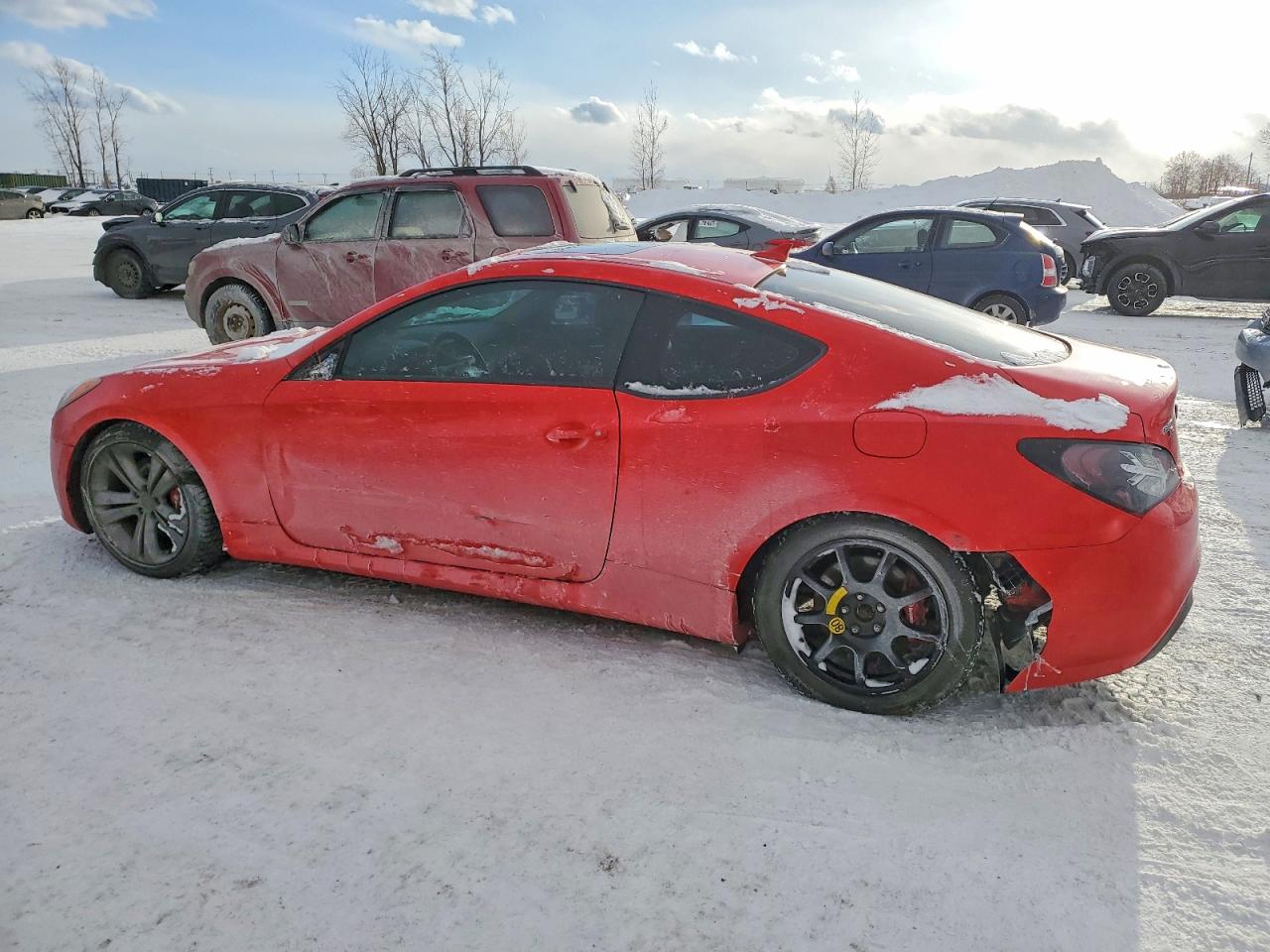 2010 Hyundai Genesis Coupe 2.0t Красный vin: KMHHT6KD9AU027104