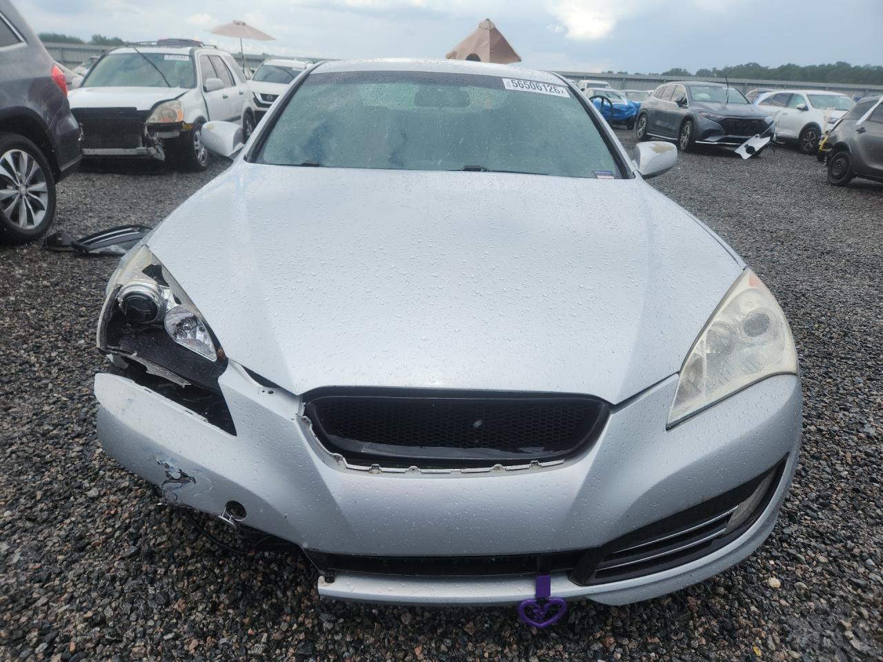 2010 Hyundai Genesis Coupe 2.0t Silver vin: KMHHT6KD9AU035915