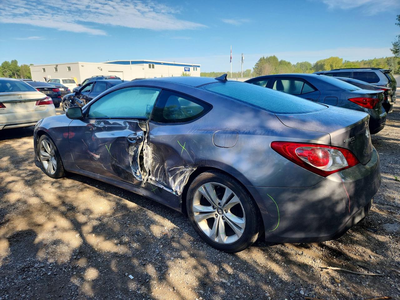 2010 Hyundai Genesis Coupe 2.0t Gray vin: KMHHT6KD9AU036823