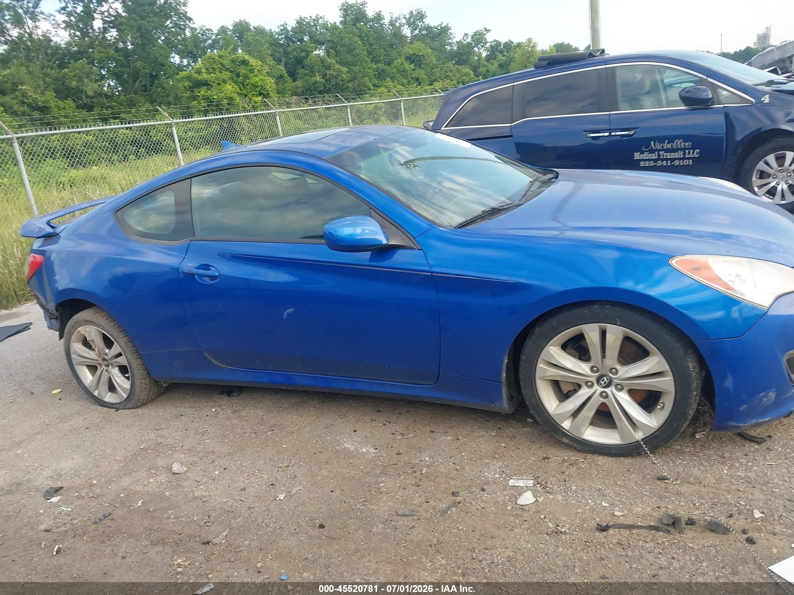 2011 Hyundai Genesis 2.0t Premium Blue vin: KMHHT6KD9BU044115