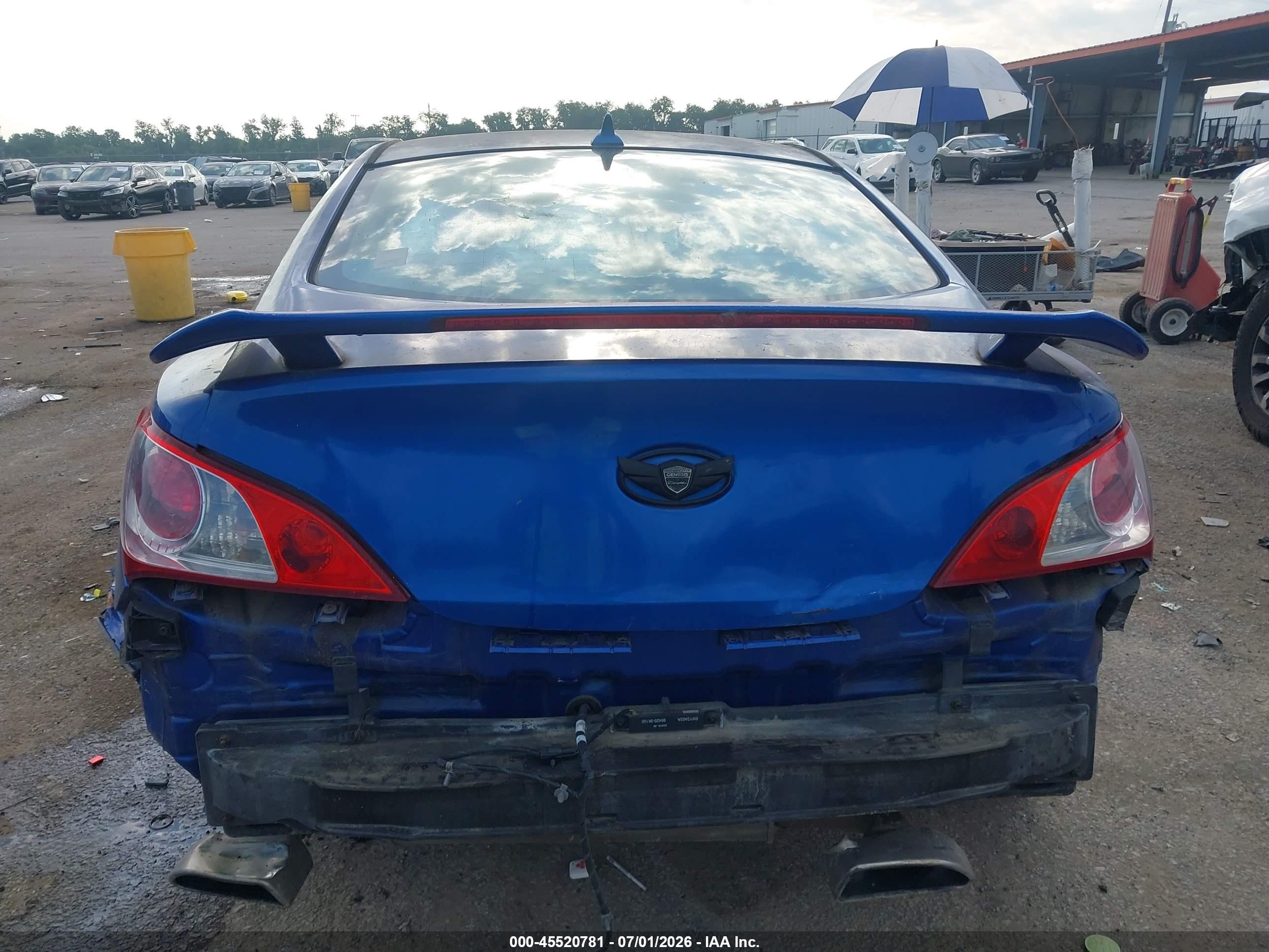 2011 Hyundai Genesis 2.0t Premium Blue vin: KMHHT6KD9BU044115