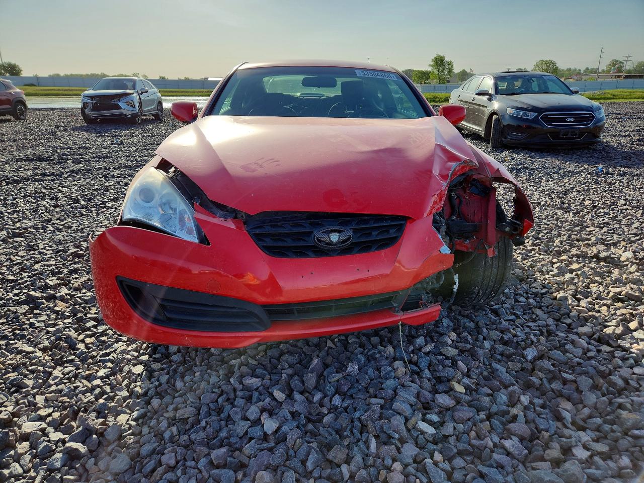 2011 Hyundai Genesis Coupe 2.0t Red vin: KMHHT6KD9BU059911