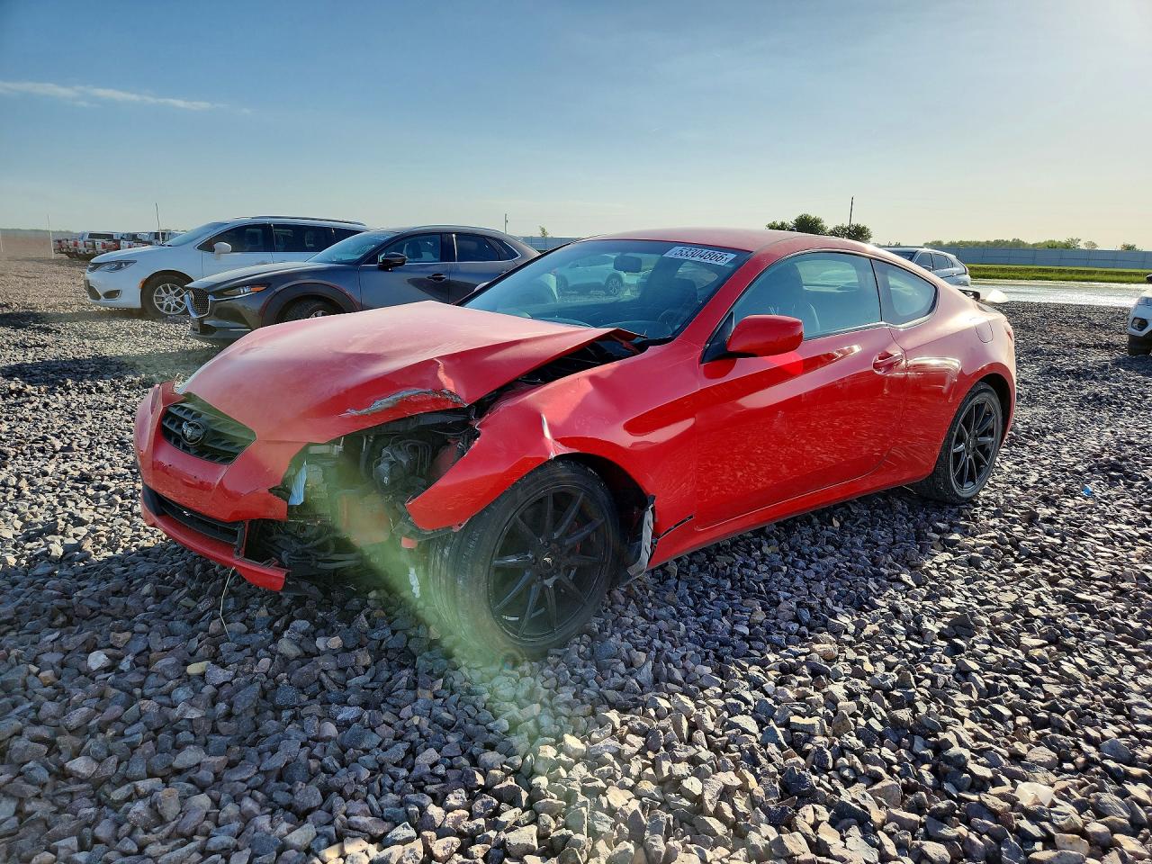 2011 Hyundai Genesis Coupe 2.0t Red vin: KMHHT6KD9BU059911