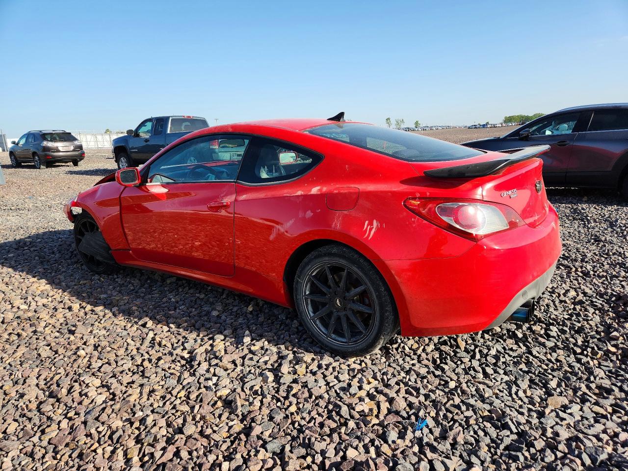 2011 Hyundai Genesis Coupe 2.0t Red vin: KMHHT6KD9BU059911